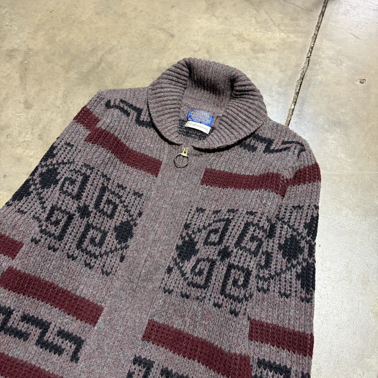 Pendleton Vintage Pendleton Aztec Sweater Cardigan Lebowski Western Size US M / EU 48-50 / 2 - 2 Thumbnail