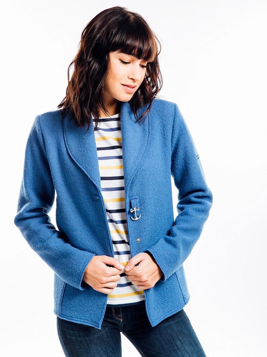 Saint James Saint James Wool Jacket with a metal anchor clasp Size M / US 6-8 / IT 42-44 - 2 Thumbnail