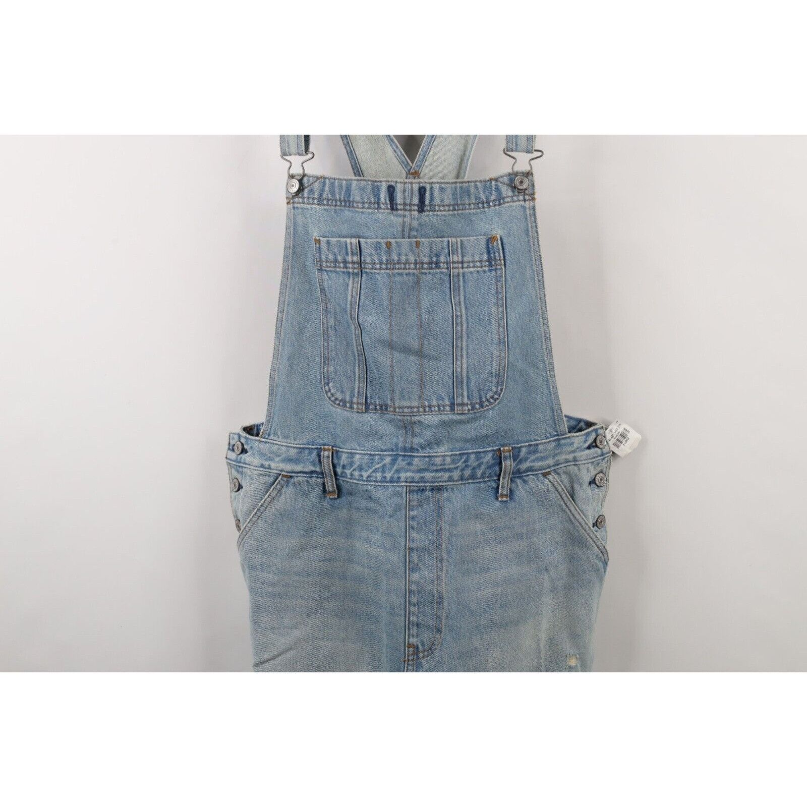 Abercrombie & Fitch × Vintage Deadstock Y2K Abercrombie & Fitch Denim Overalls Dress Size XL / US 12-14 / IT 48-50 - 3 Thumbnail