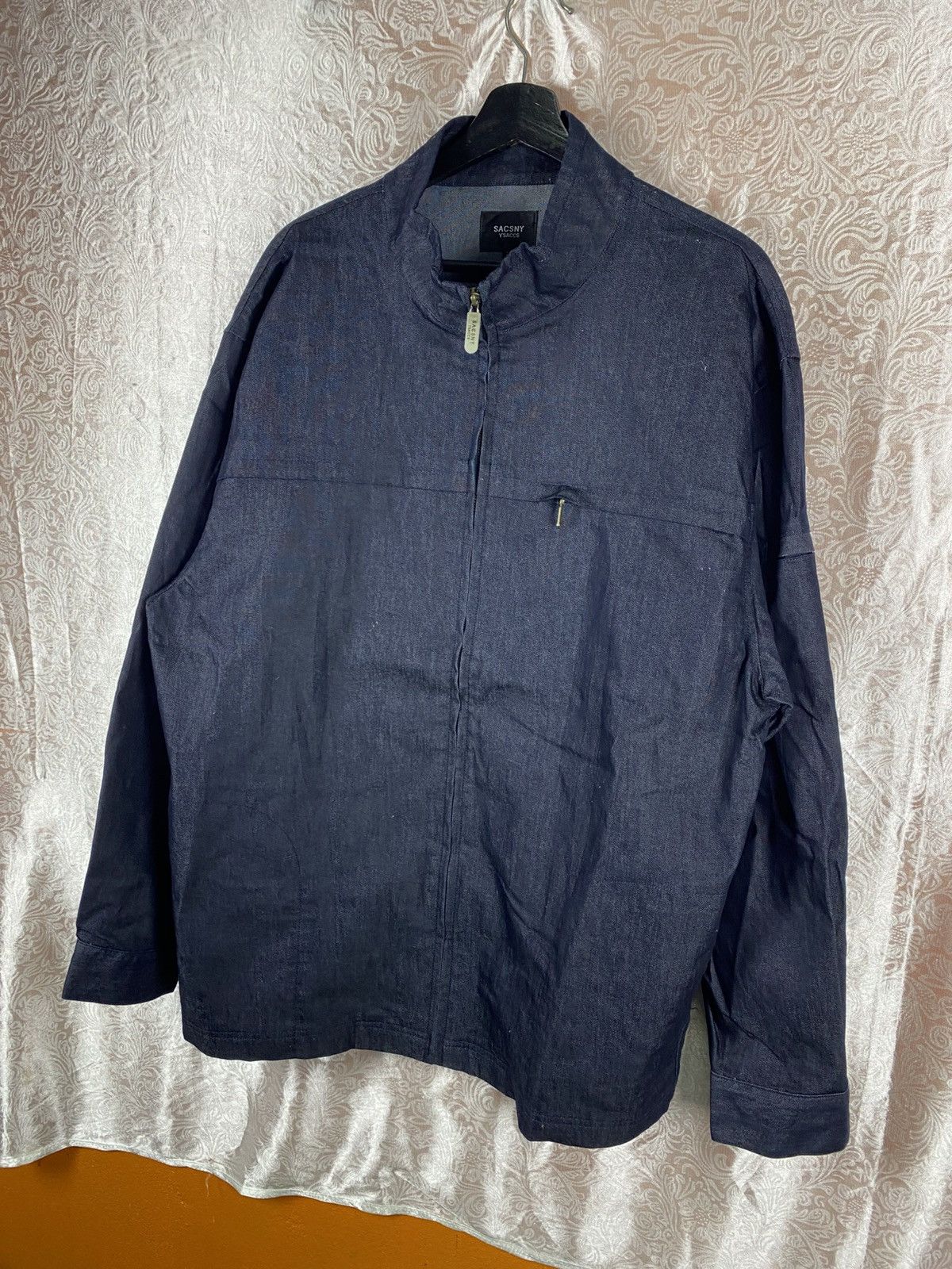 Yohji Yamamoto Vintage Sacsny Y’saccs Navy Zip Jacket Minimalist Japanese Size US XXL / EU 58 / 5 - 4 Thumbnail