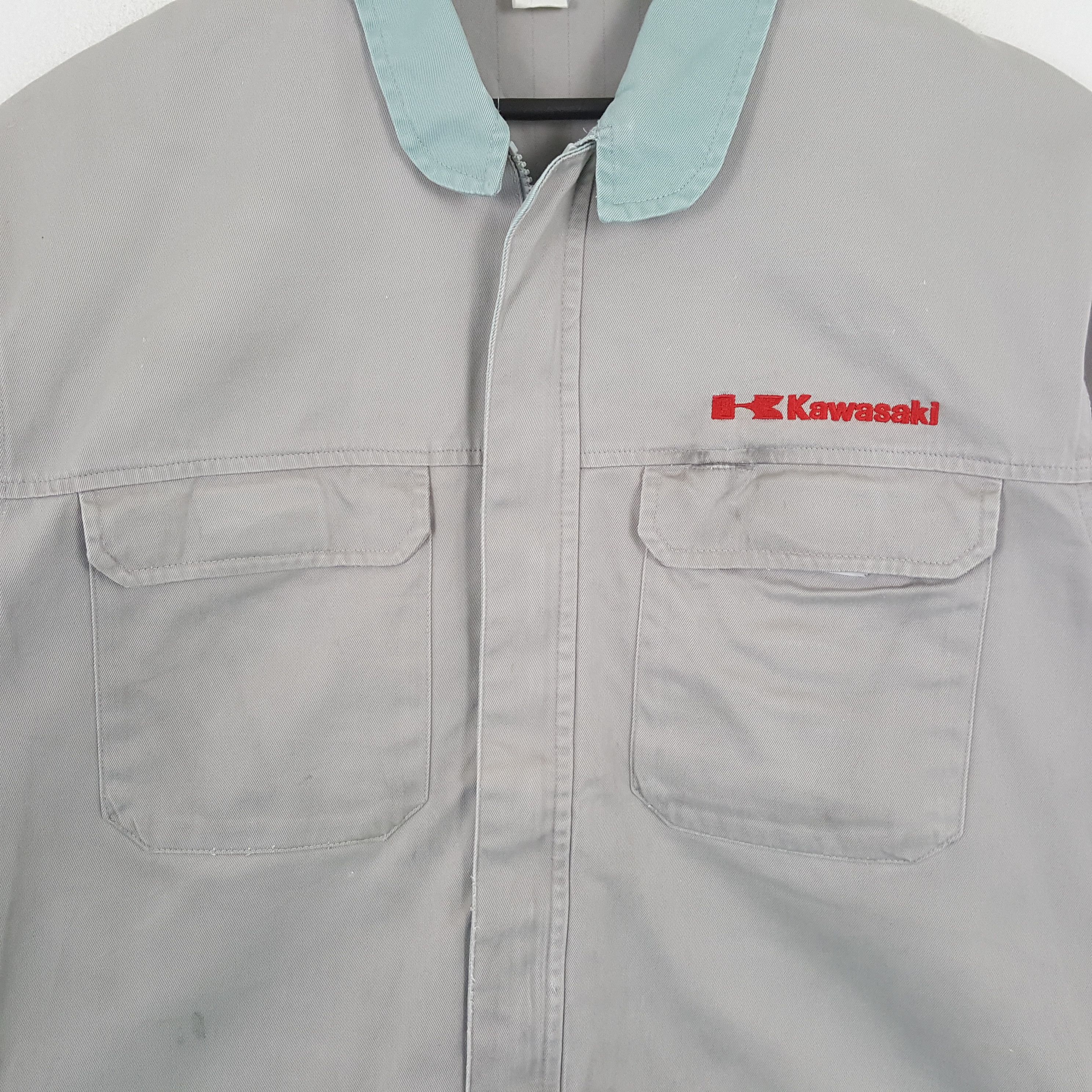 Japanese Brand × Vintage KAWASAKI Japanese Motorsports Custom Art Jacket Size US L / EU 52-54 / 3 - 4 Thumbnail