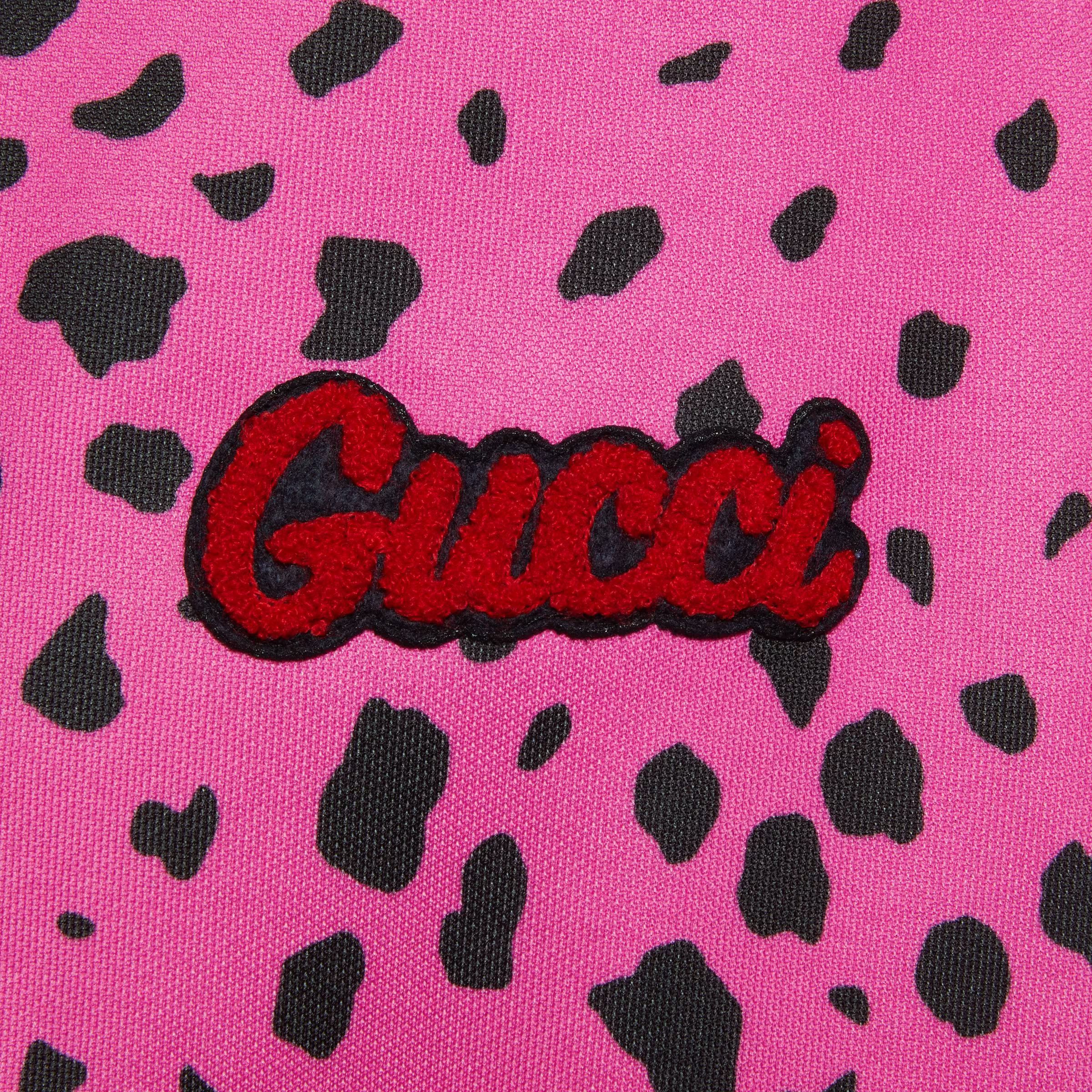 Gucci M - Gucci MLB Pirates Jersey Zip Jacket Pink Animal Prin Size US M / EU 48-50 / 2 - 5 Thumbnail