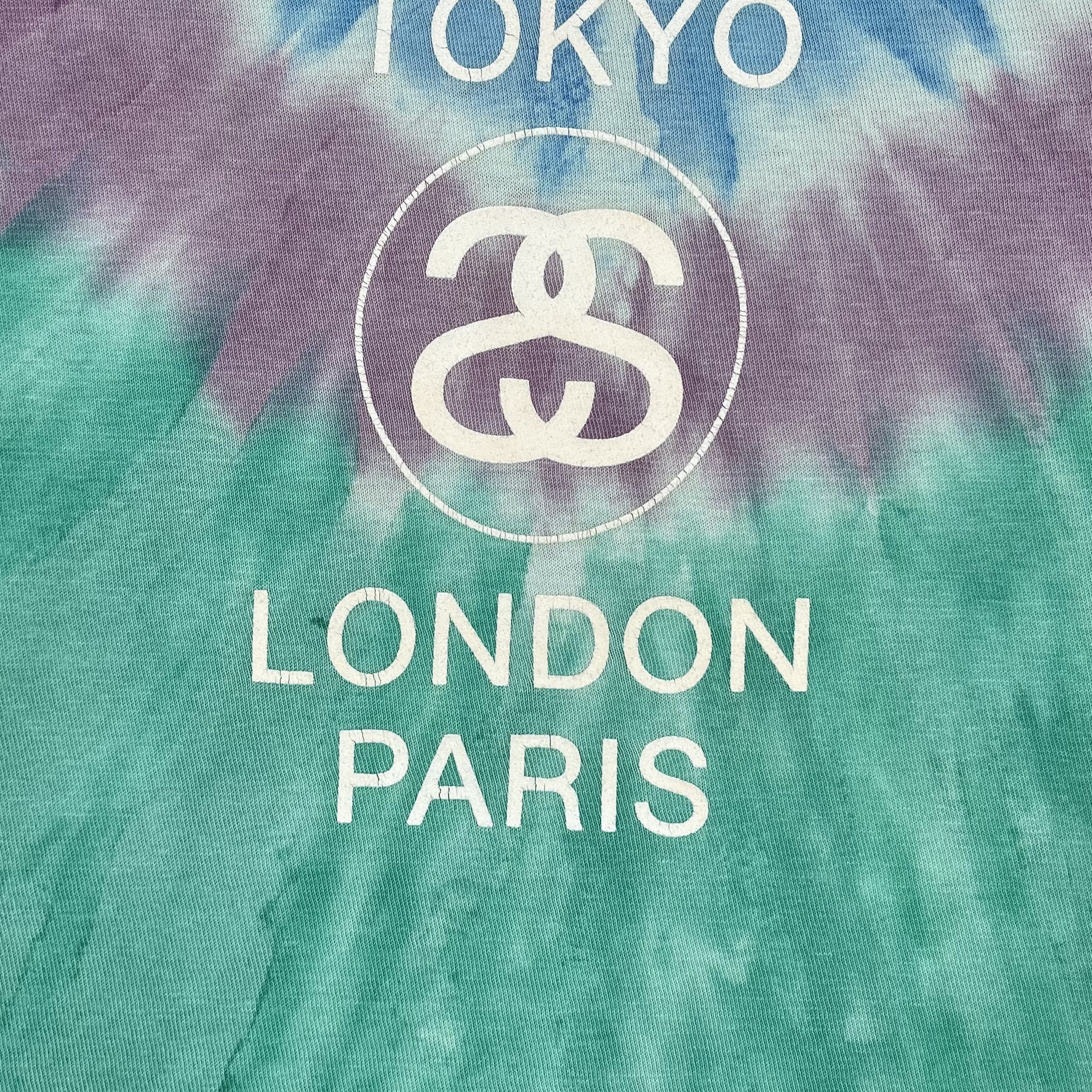 Stussy Vintage Stussy World Tour Big Logo Tie-Dye T Shirt 00’s Size US M / EU 48-50 / 2 - 13 Thumbnail