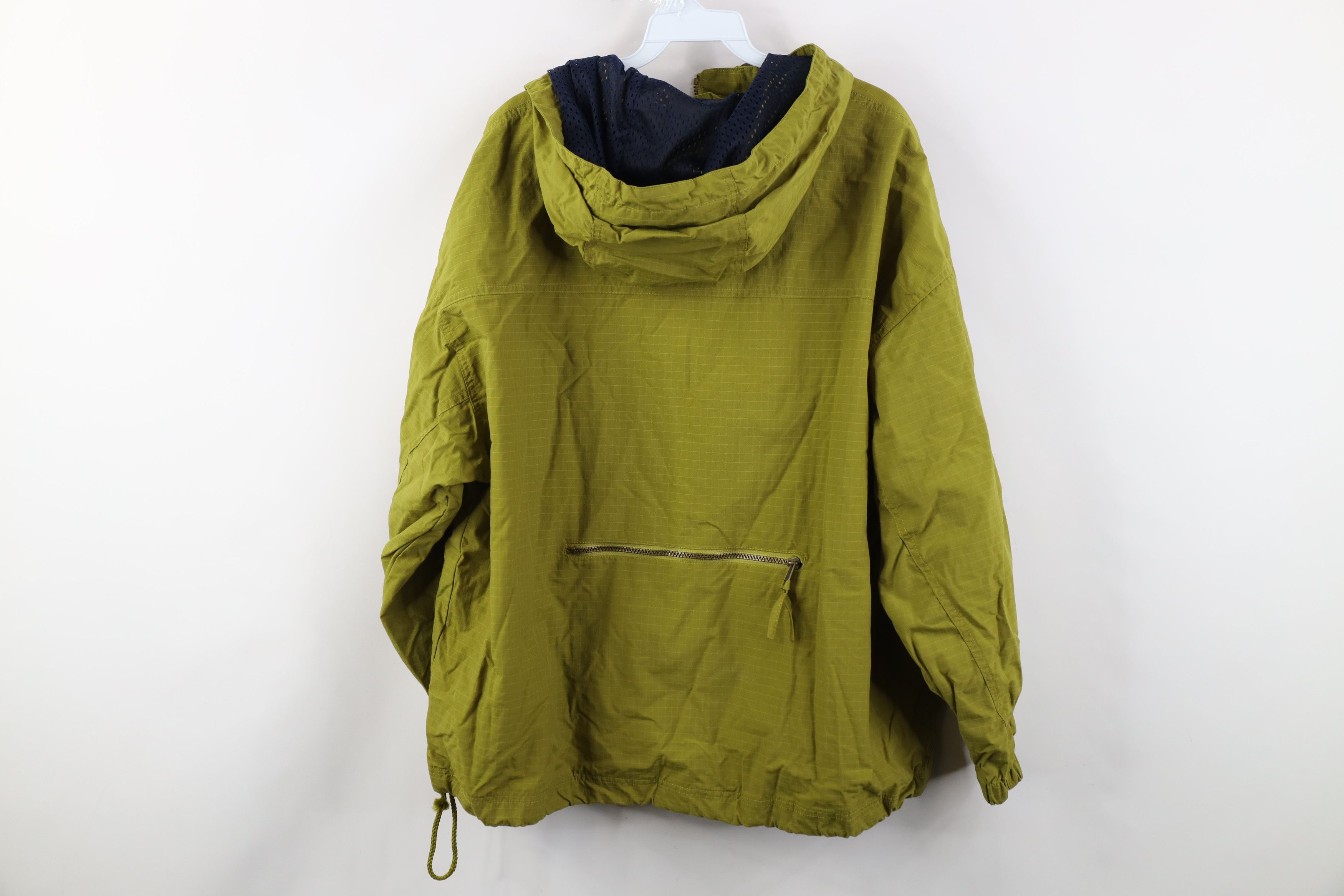 Vintage Vintage 90s Streetwear Hooded Windbreaker Jacket Green Size L / US 10 / IT 46 - 13 Thumbnail