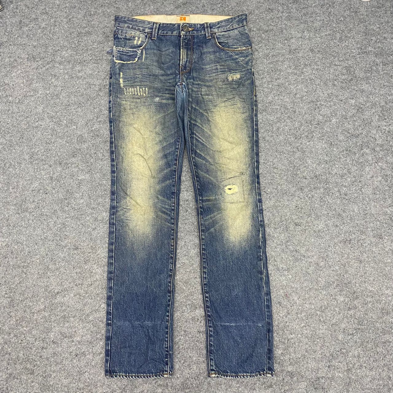 Hugo Boss 💥Best Offer💥Vintage Hugo Boss Orange Distressed Denim Size US 34 / EU 50 - 1 Thumbnail