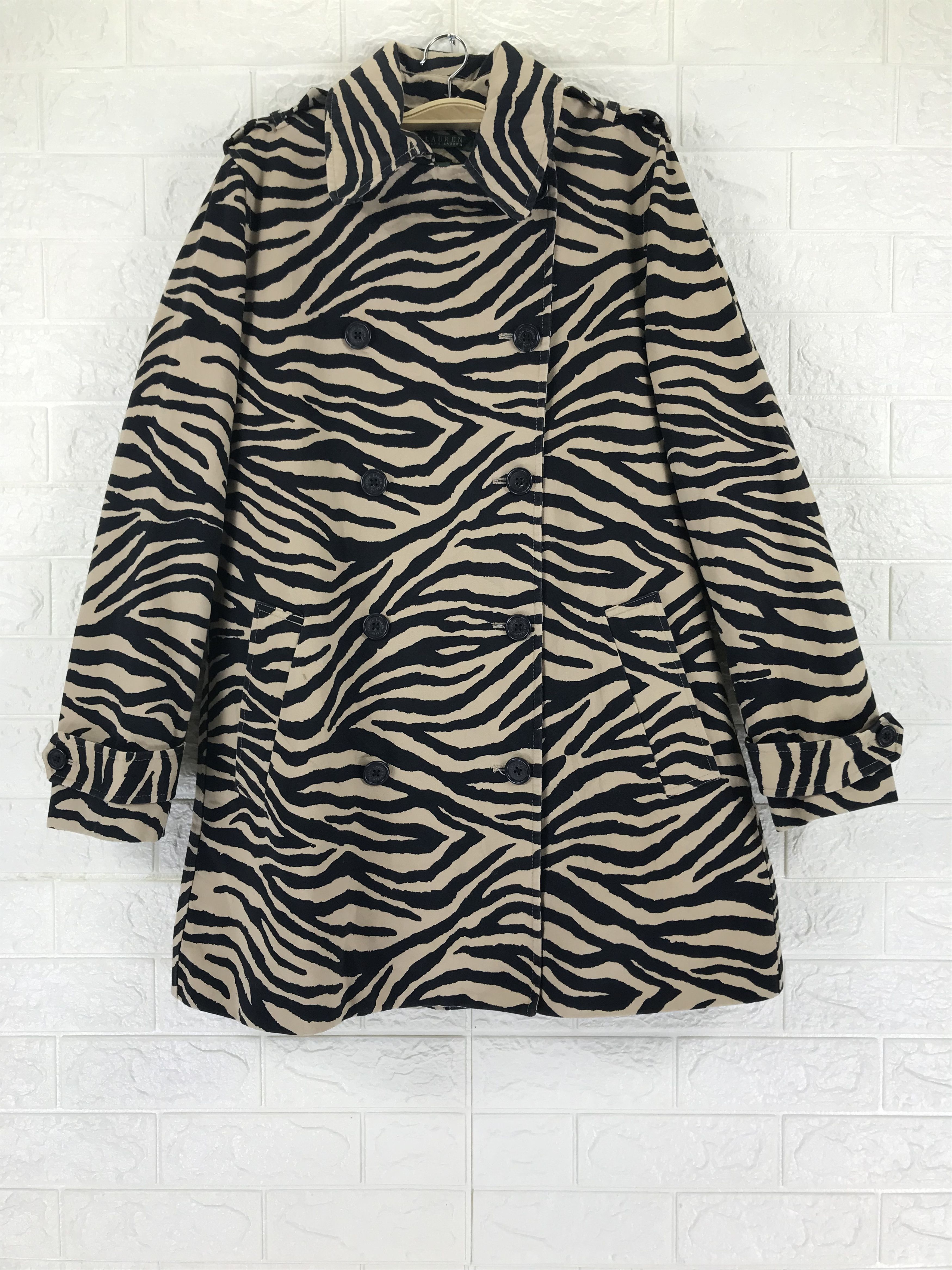 Polo Ralph Lauren Vintage Polo Ralph Lauren Tiger Striped Coat Size M / US 6-8 / IT 42-44 - 5 Thumbnail