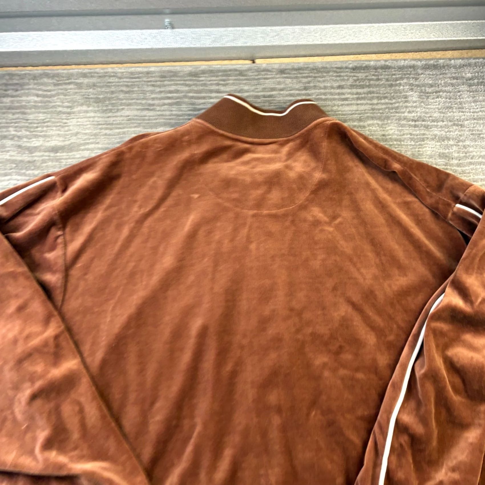 Phat Farm VINTAGE Phat Farm Jacket Mens 2XL Brown Velour Full Zip Bomber Y2K Baggy Jacket Size US XXL / EU 58 / 5 - 6 Thumbnail
