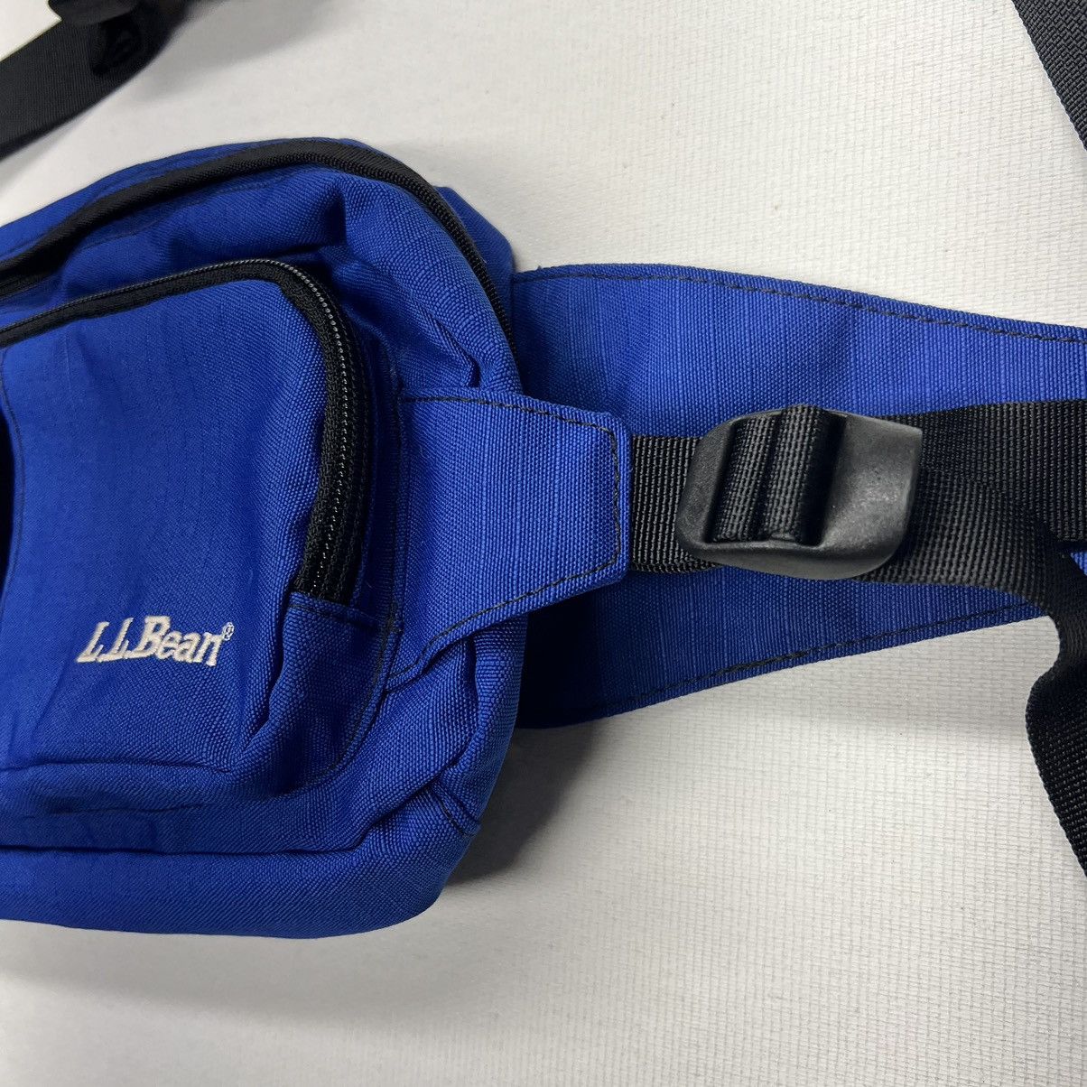 L.L. Bean × Vintage LL Bean Fanny Pack Bag Blue Crossbody Belt Waist Adjustable Size ONE SIZE - 5 Thumbnail