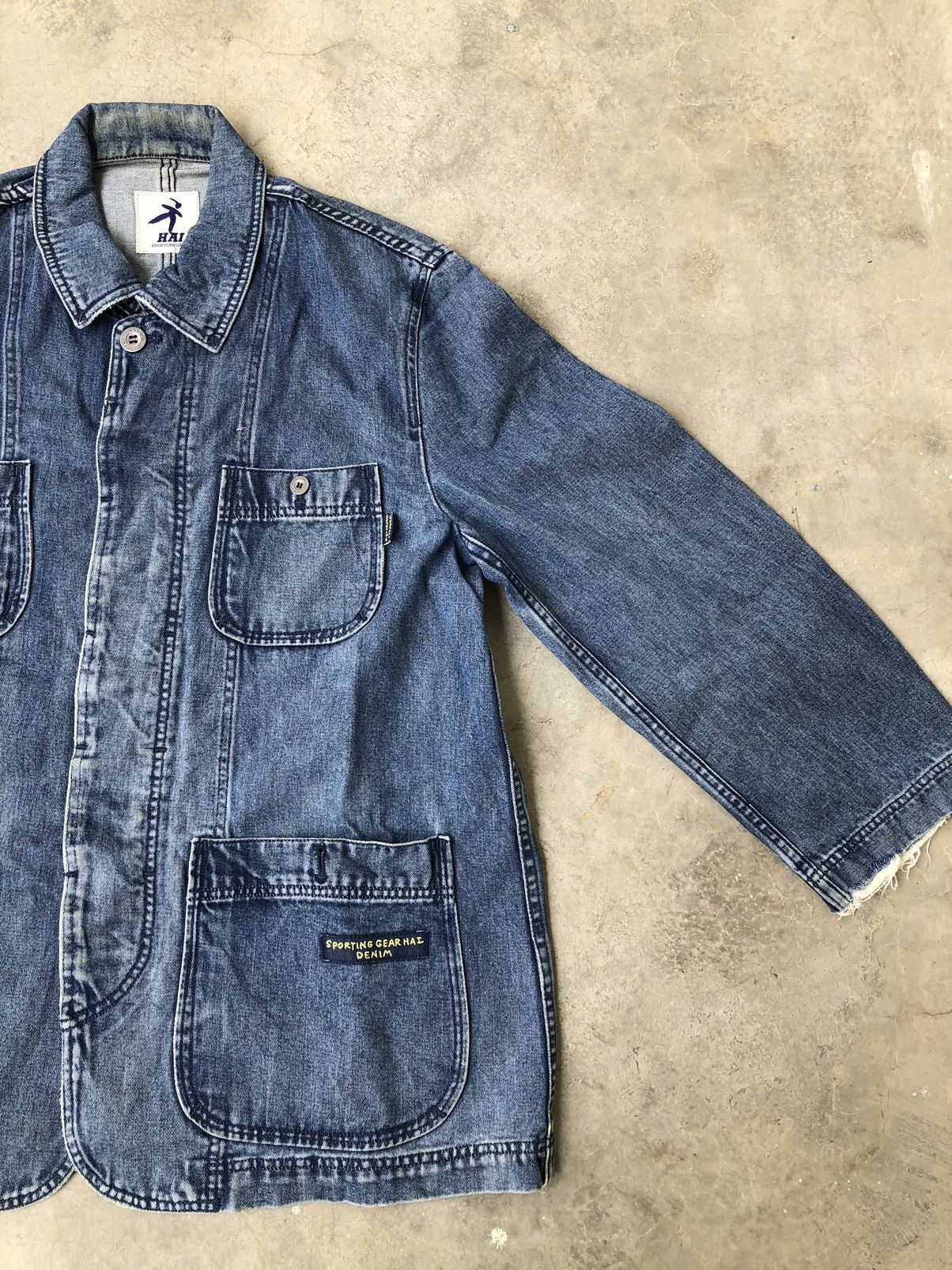 Hai Sporting Gear Issey Miyake Hai Sporting Gear Denim Jacket Size US L / EU 52-54 / 3 - 9 Thumbnail