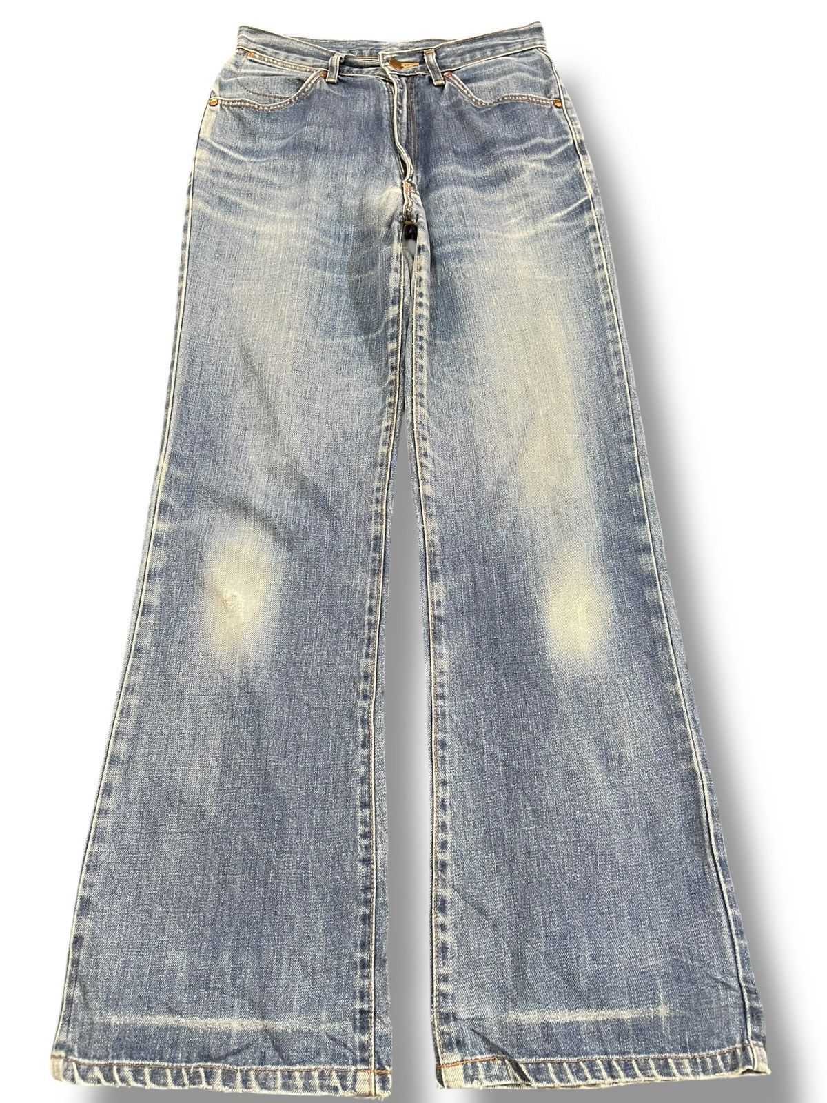 4GSELLER Vintage Wrangler Flare Bell Bottom Mudwash Denim Size US 29 - 1 Thumbnail