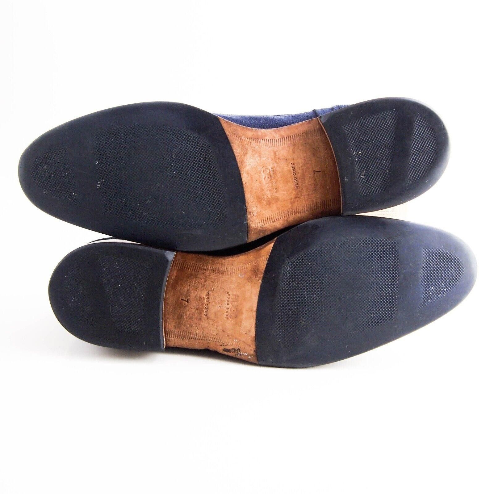 Hugo Boss Hugo Boss Derby Oxfords Blue Suede Mens EU 41 US 8 Size US 8 / EU 41 - 9 Thumbnail