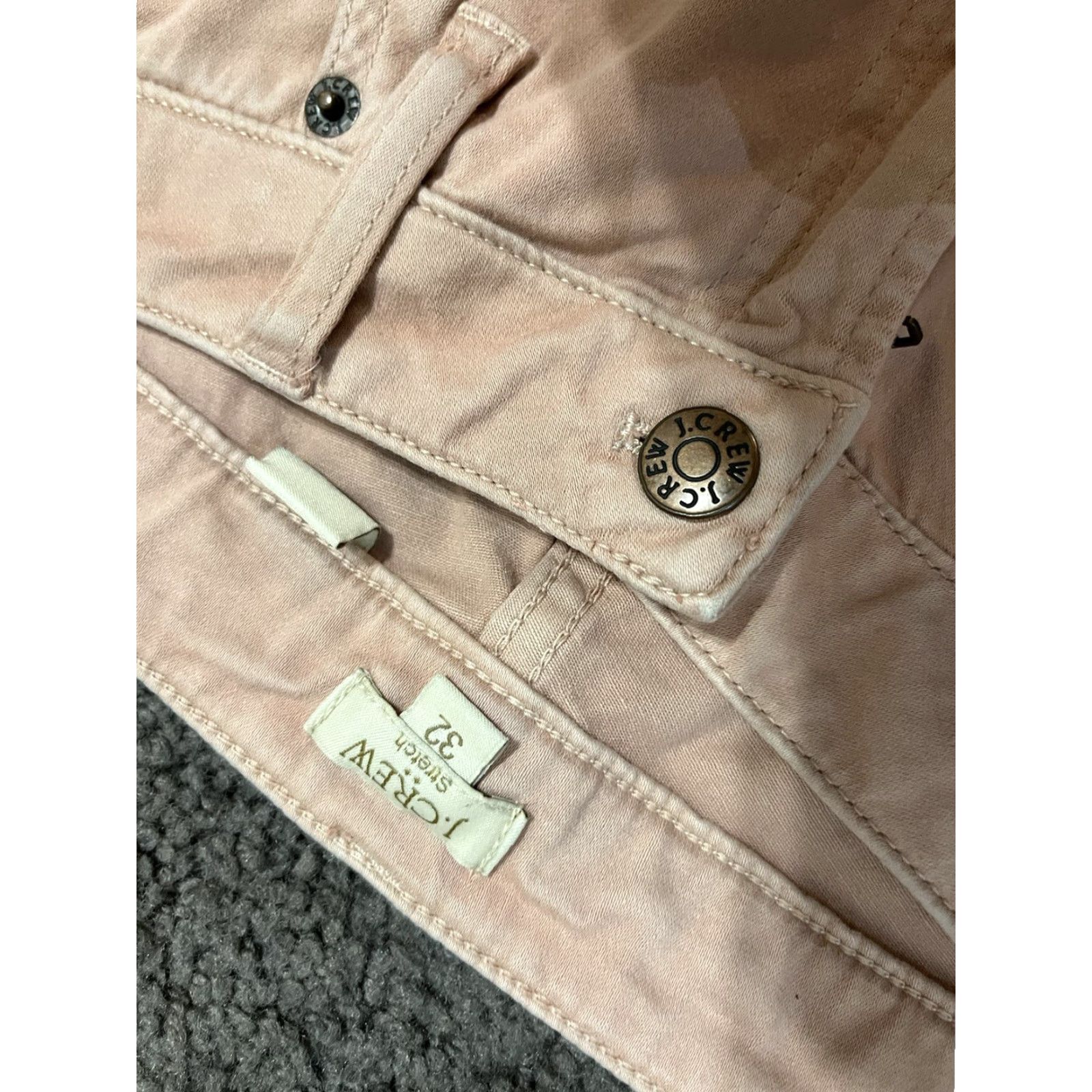 J.Crew J.CREW Women’s Jeans Size 32 Skinny Stretch Pink Jeggings Ankle Crop Size 24" / US 00 / IT 34 - 5 Thumbnail