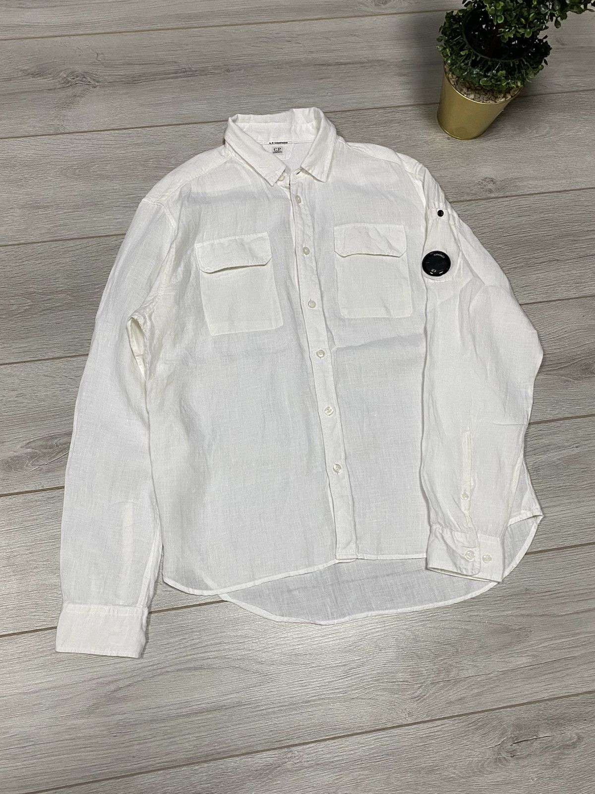 C.P. Company CP company linen buttons Lens pocket shirt Size US M / EU 48-50 / 2 - 2 Thumbnail