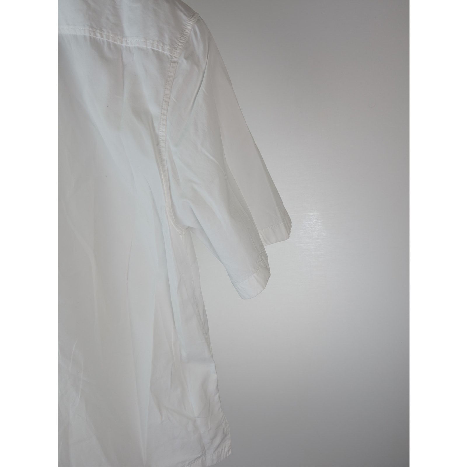 Bottega Veneta o1rshd1 Compact Cotton Button-Up Shirt in Optic White Size US S / EU 44-46 / 1 - 13 Thumbnail