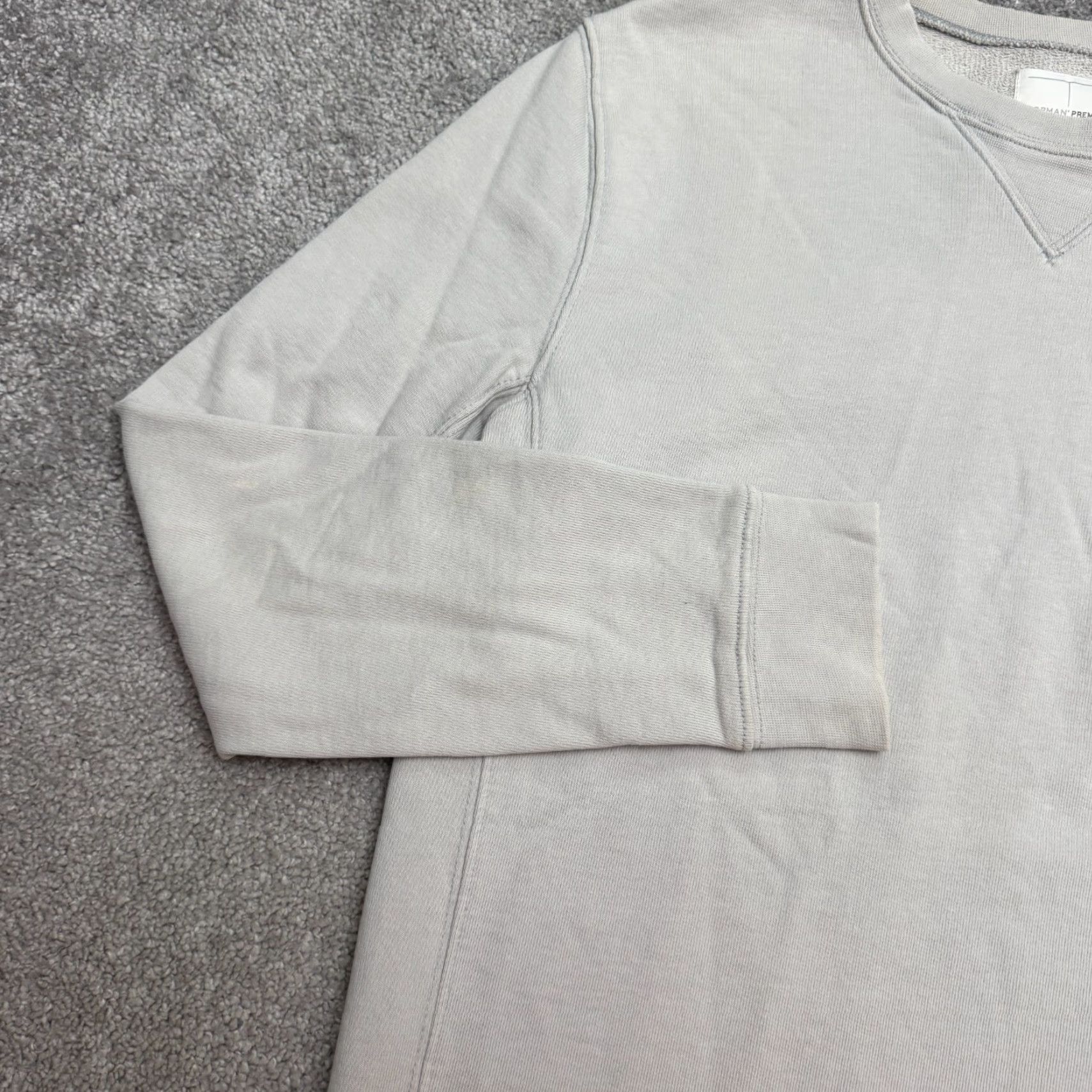 Topman Topman Premium Pullover Sweatshirt Mens Small Light Gray Crew Neck Cotton Casual Size US S / EU 44-46 / 1 - 5 Thumbnail