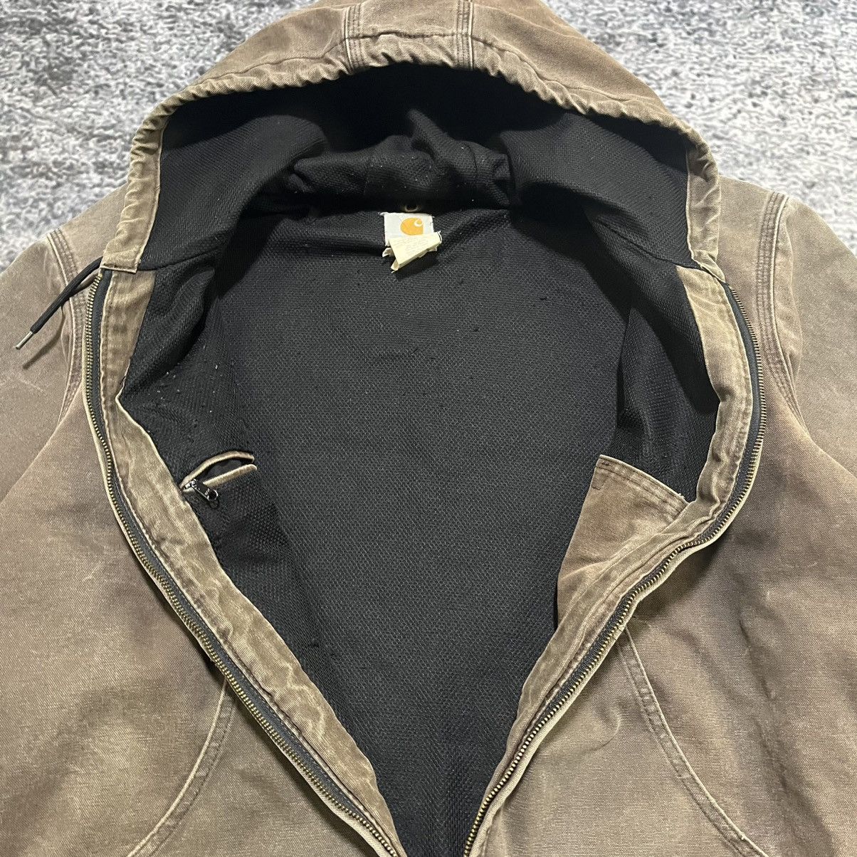 Carhartt VINTAGE CARHARTT BROWN FADED DISTRESSED HOODED JACKET XXL Size US XXL / EU 58 / 5 - 9 Thumbnail