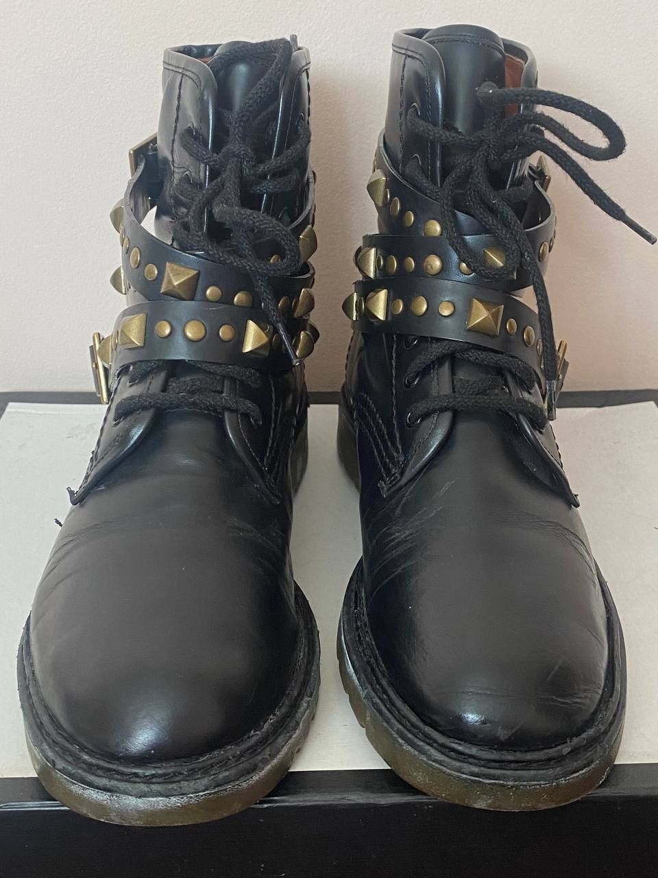 See by Chloe See by Chloé Avant garde Leather Studded Accent Combat Boots Size US 7 / IT 37 - 10 Thumbnail