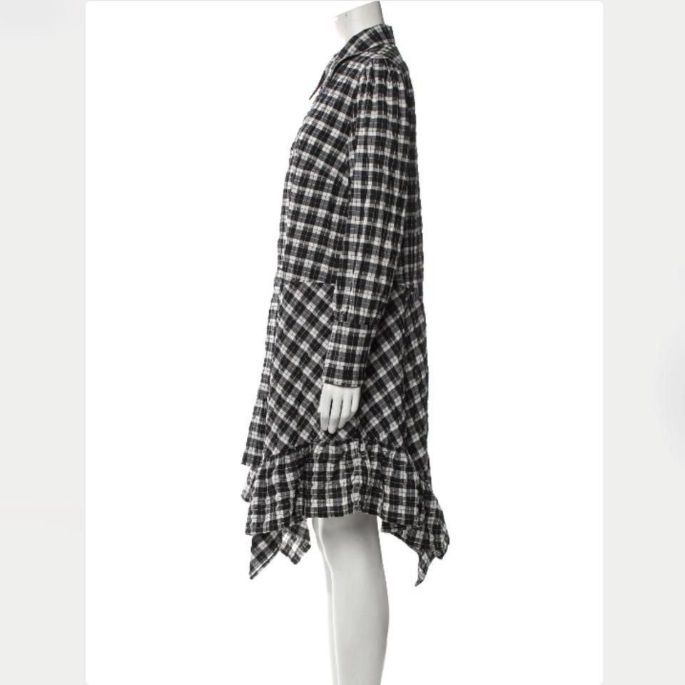Ganni GANNI GINGHAM CHECK SEERSUCKER SHIRT DRESS / SZ 38 / US 8 Size M / US 6-8 / IT 42-44 - 2 Thumbnail