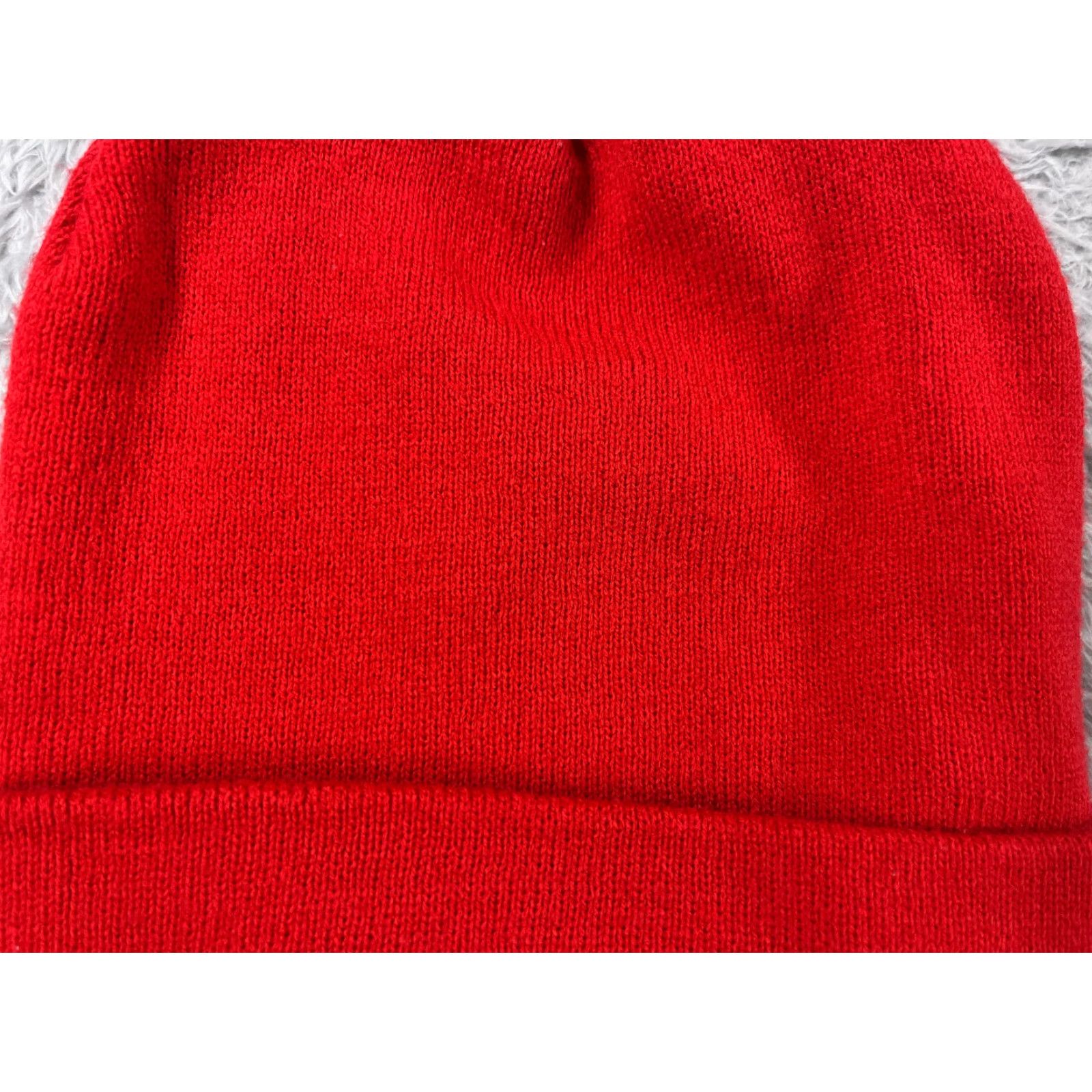 Vintage VINTAGE Beanie Toque Adult One Size Red Knit 100% Acrylic Winter Snow Ski Outdoors Size ONE SIZE - 2 Thumbnail