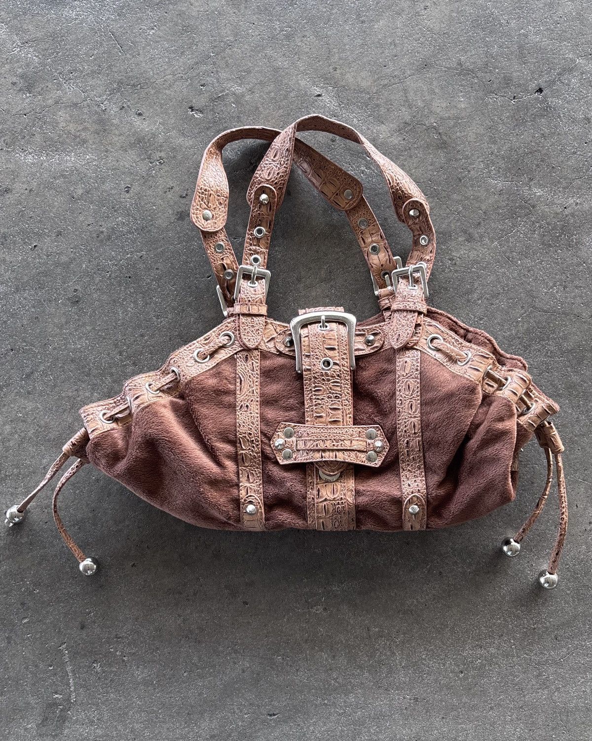 If Six Was Nine × Japanese Brand × Le Grande Bleu (L.G.B.) Vintage Crocodile Skin Style Bag Size ONE SIZE - 1 Thumbnail