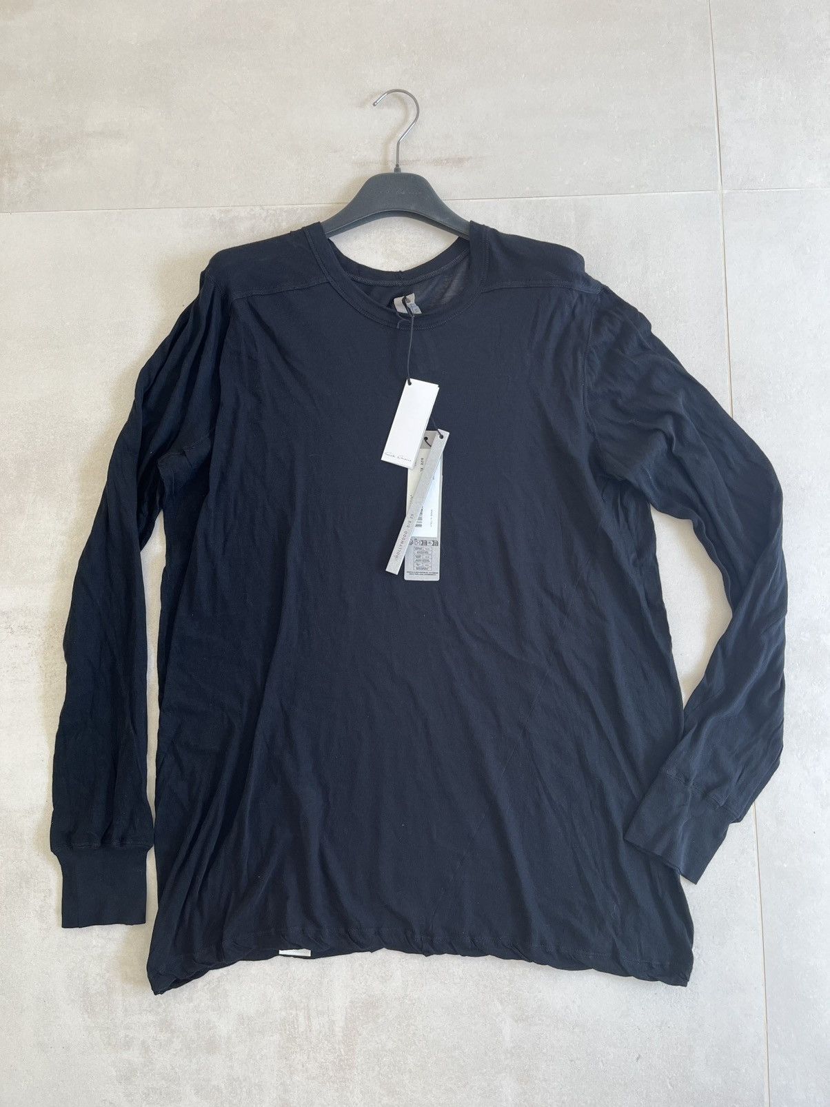 Rick Owens Rick Owens Hollywood Long T-Shirt–Black–Size L – New w/ Tags Size US L / EU 52-54 / 3 - 1 Thumbnail