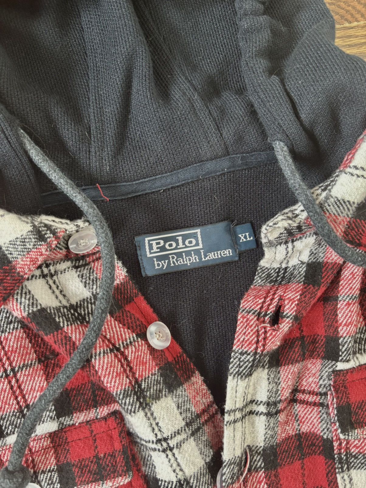 Polo Ralph Lauren vintage 90s polo ralph lauren hooded flannel winter event Size US L / EU 52-54 / 3 - 7 Thumbnail