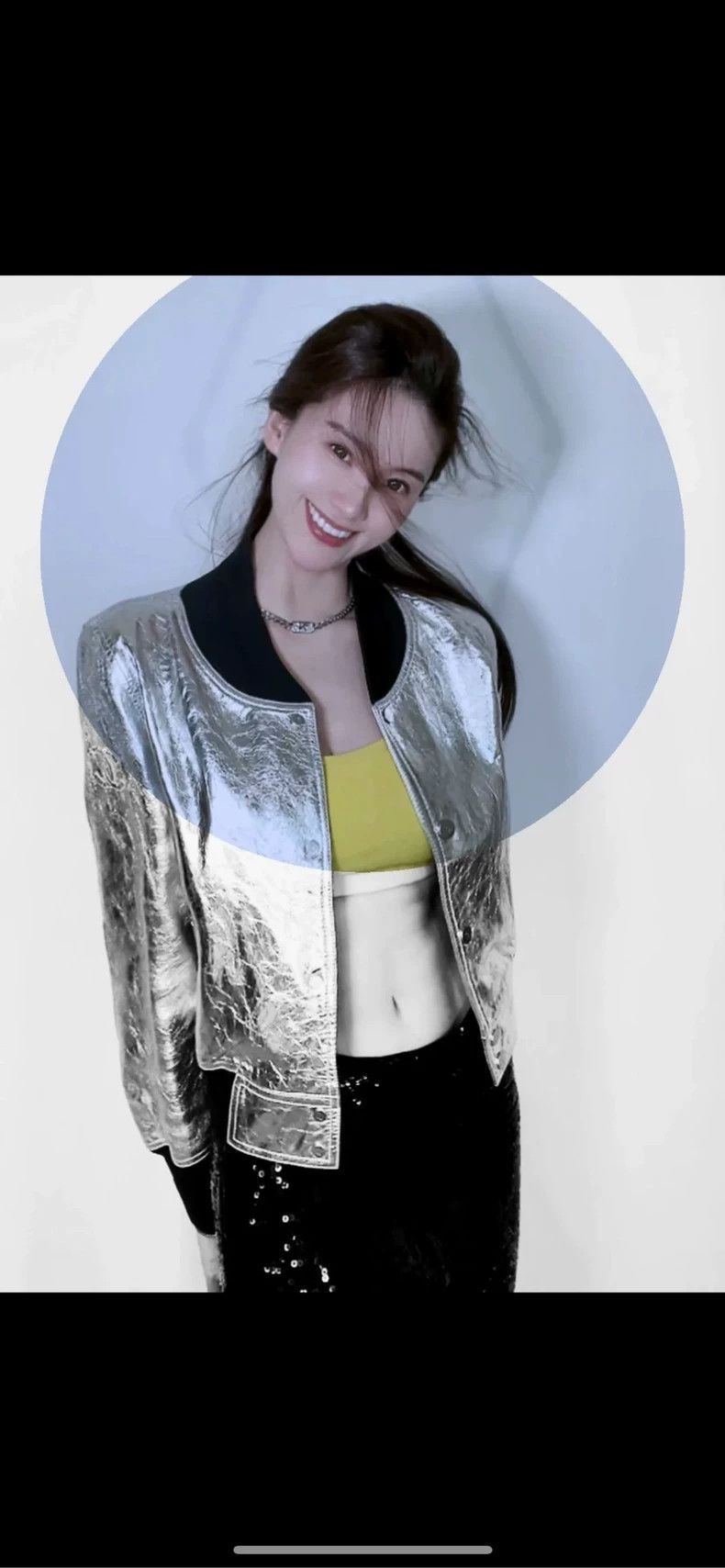 Chanel Chanel Silver pleated bomber jacket 2504-Nextarrow Size M / US 6-8 / IT 42-44 - 5 Thumbnail