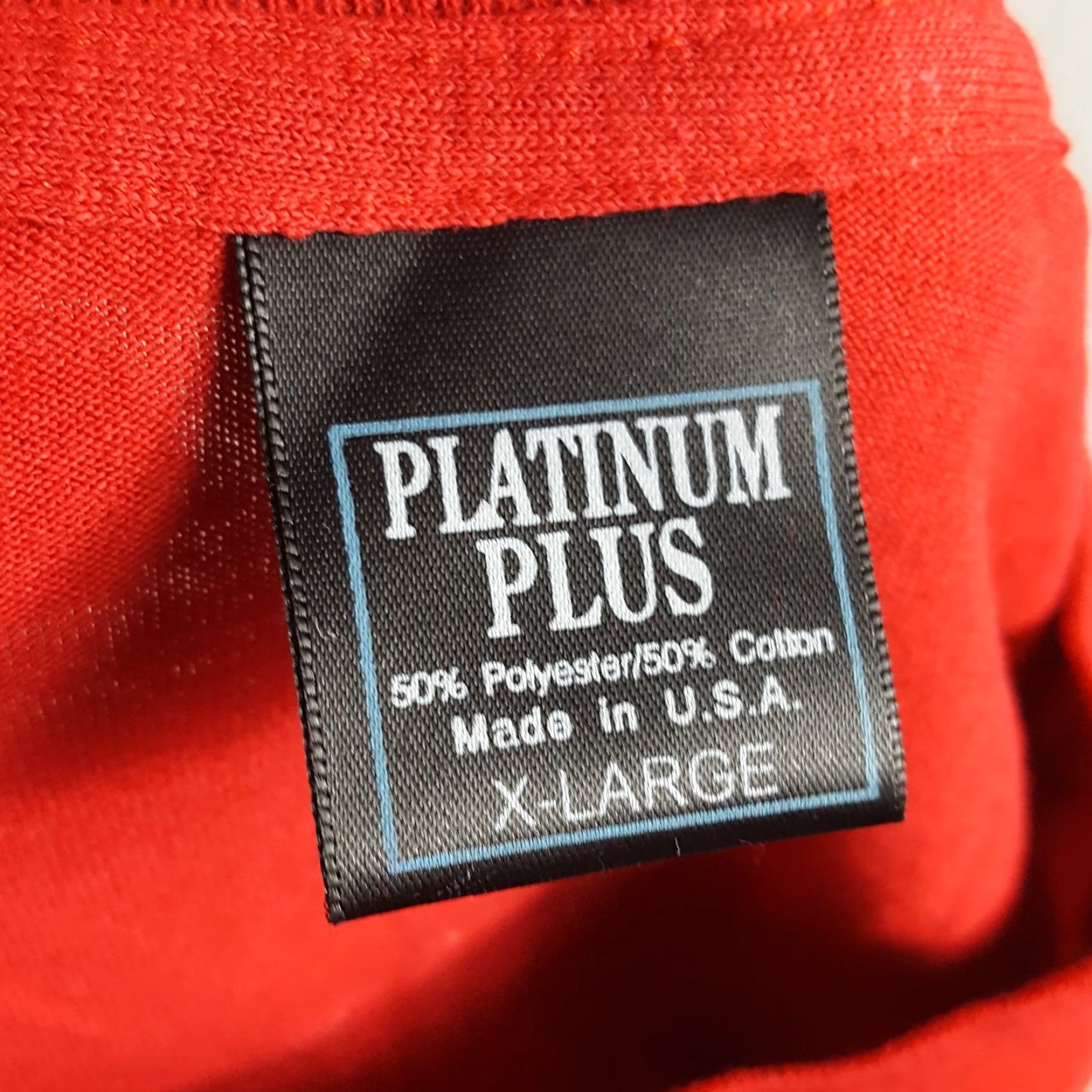 Vintage VINTAGE Platiunum Plus Cobra Snake American Workwear T-Shirt XL Red 90s Mens Crew Neck Short Sleeve Cotton Logo Embroidered USA Workwear Size US XL / EU 56 / 4 - 6 Thumbnail