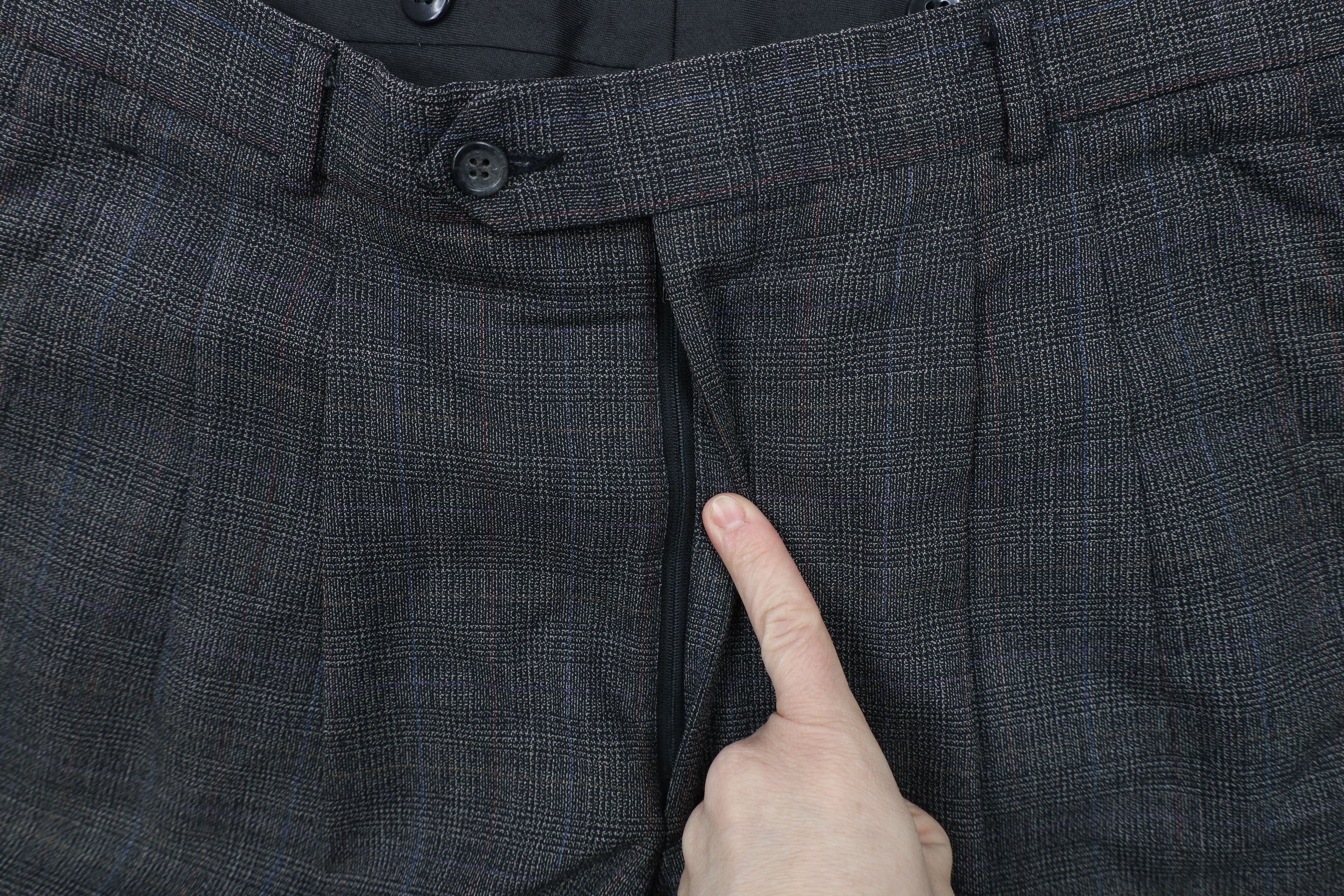 Vintage Vintage 70s Streetwear Pleated Wide Leg Chino Pants Plaid Size US 31 - 5 Thumbnail
