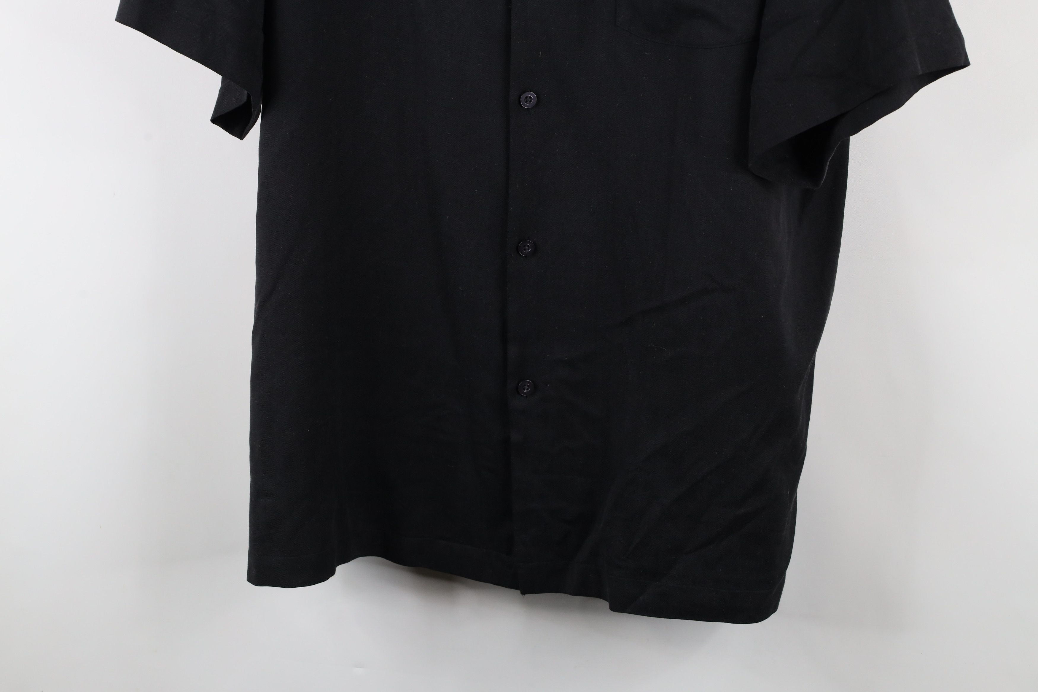 Tommy Bahama × Vintage Vintage 90s Tommy Bahama Looped Collar Button Shirt Black Size US XL / EU 56 / 4 - 3 Thumbnail