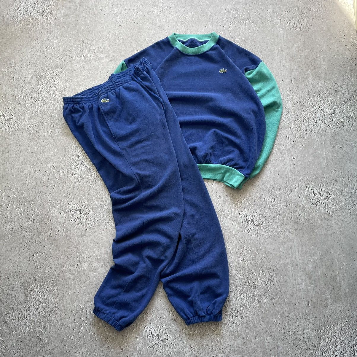 Lacoste cotton tracksuit hotsell