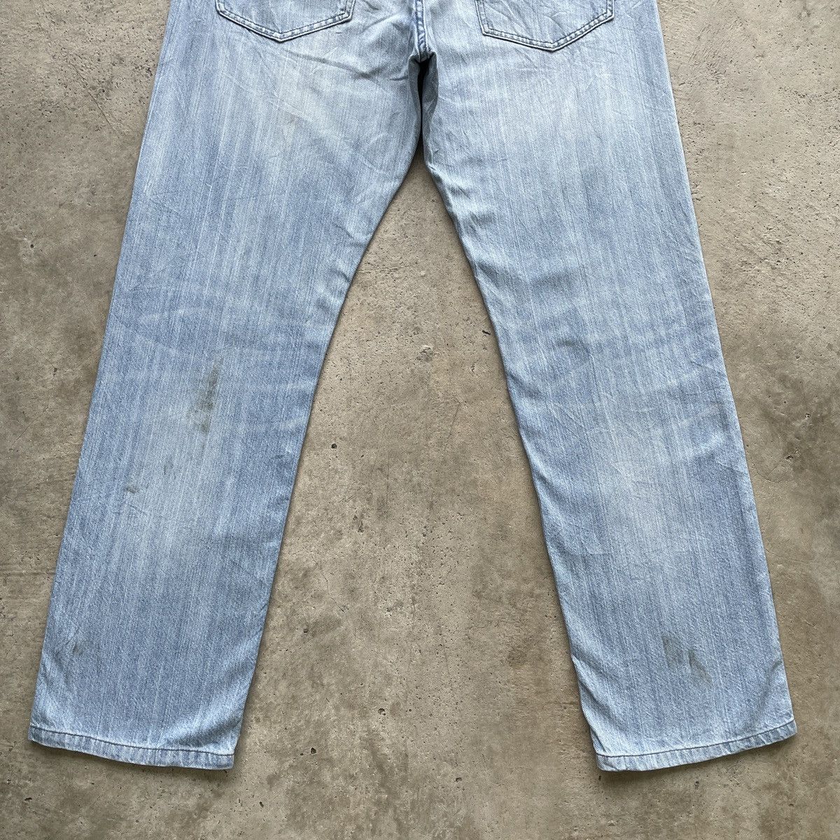 Japanese Brand Vintage Back Number Wash Denim Faded Jeans Pants W34 Size US 34 / EU 50 - 9 Thumbnail