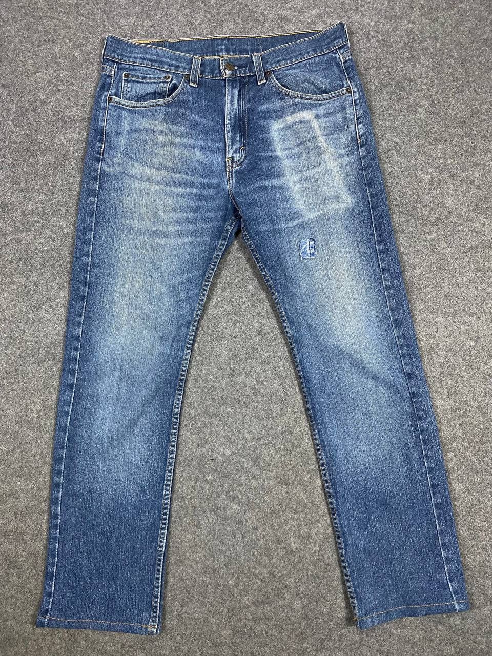 Levi's levis 505 distressed denim nice design Size US 35 - 6 Thumbnail
