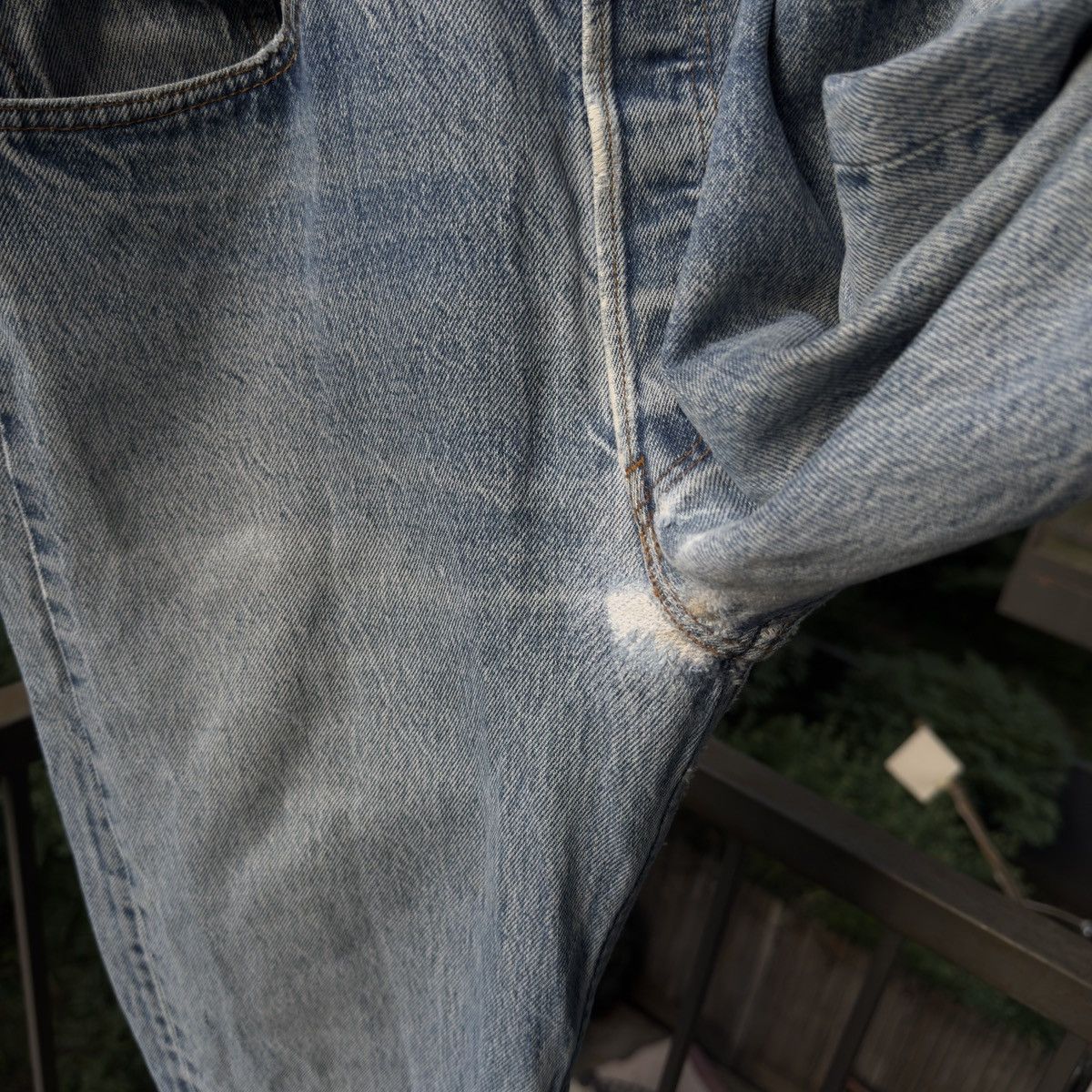 Levi's 90s Levi's 501 Thrashed Faded Distressed Jeans ERD Grunge Size US 29 - 7 Thumbnail