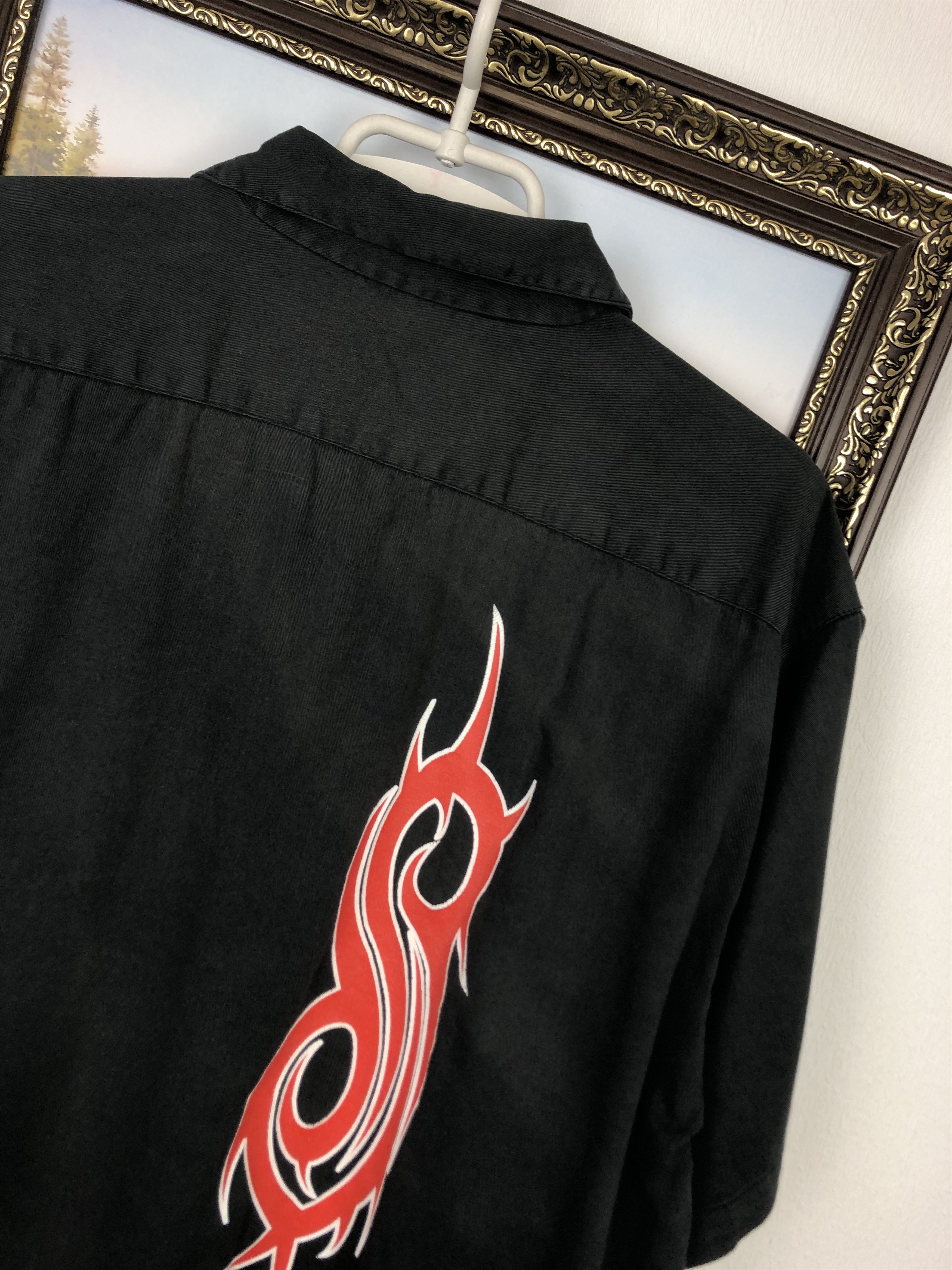 Slipknot Vintage 90s Slipknot Band Button Up Shirt Black Tee Hype Size US XL / EU 56 / 4 - 12 Thumbnail