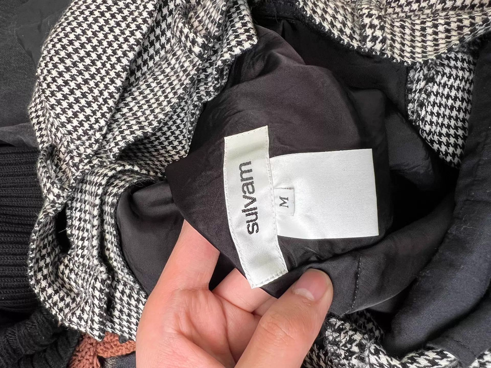 Sulvam Sulvam 20aw Check Wool Back Special Cut Pants M Size 27" / US 4 / IT 40 - 7 Thumbnail