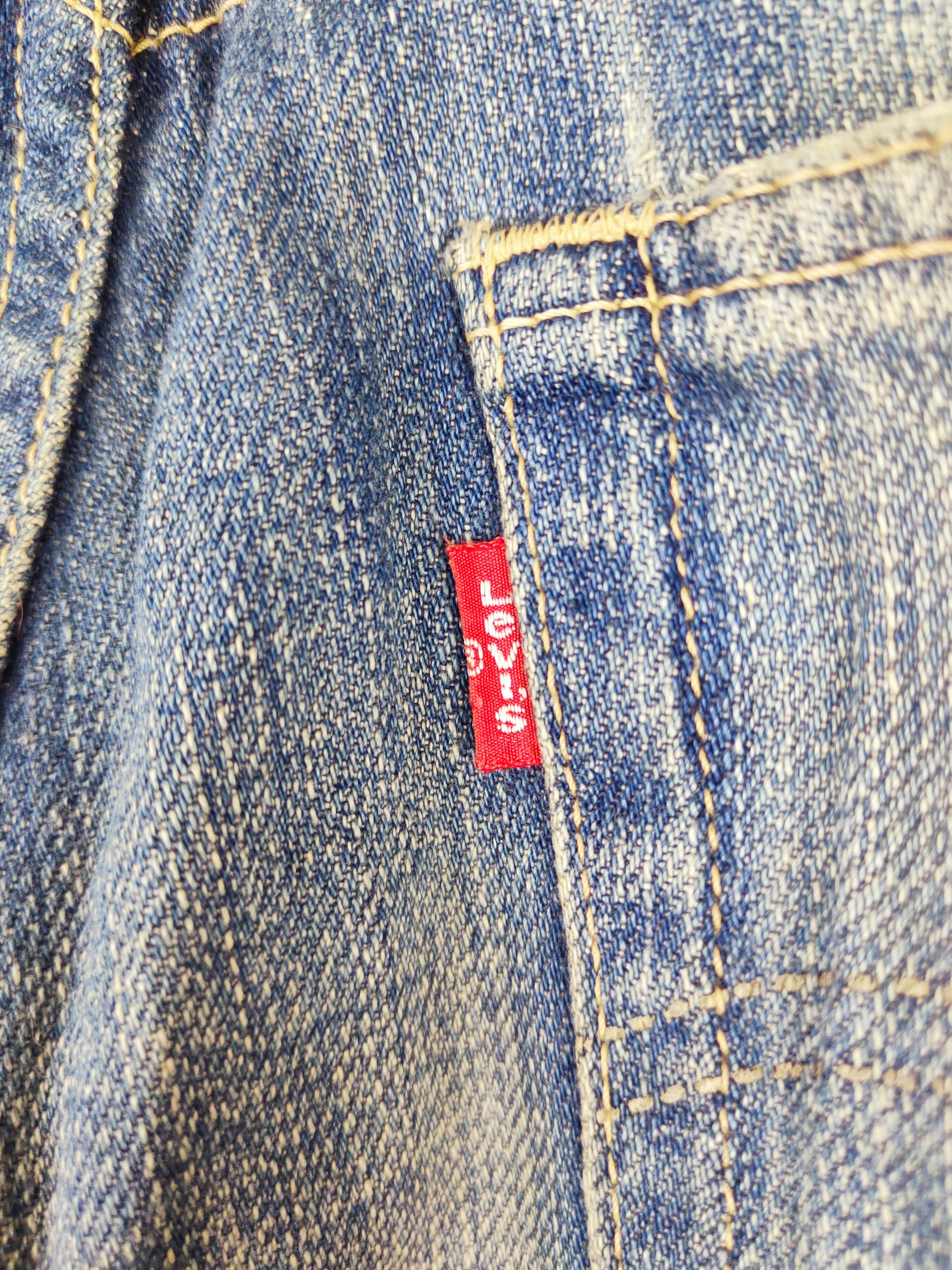 Levi's 503 Levi's Dark Blue Distressed Ripped Jeans #W494 Size US 31 - 12 Thumbnail