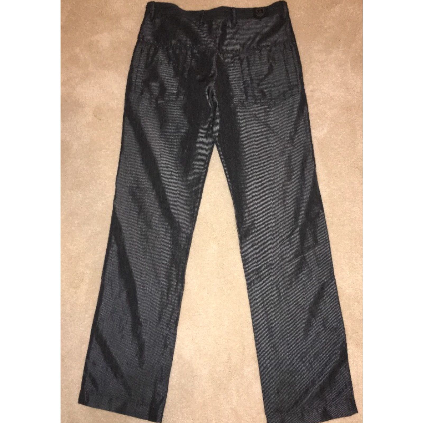 Vintage VINTAGE Zillian Mens Pants Casual Gray 31 X 33 Regular Men Size 31 Inseam 33 Size US 31 - 4 Thumbnail
