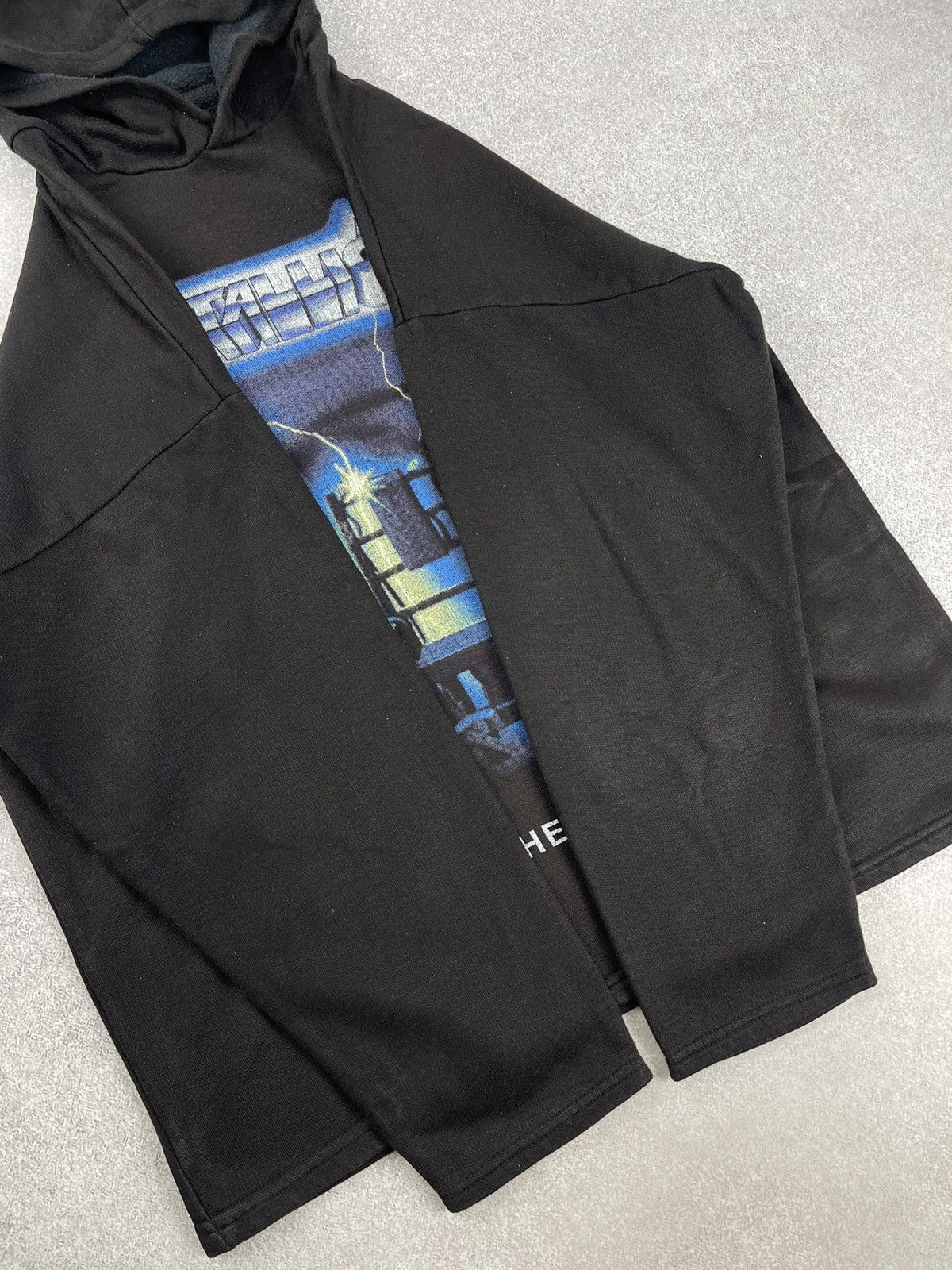 Band Tees × Metallica × Vintage Vintage 90’s Metallica Ride The Lightning Hoodie Size US XL / EU 56 / 4 - 7 Thumbnail