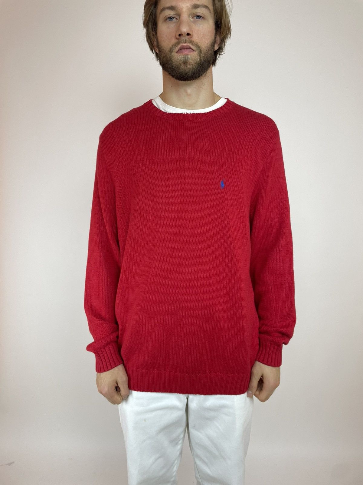 Polo Ralph Lauren × Vintage Polo Ralph Lauren Vintage Cotton sweater Mens size XL TALL Size US L / EU 52-54 / 3 - 4 Thumbnail