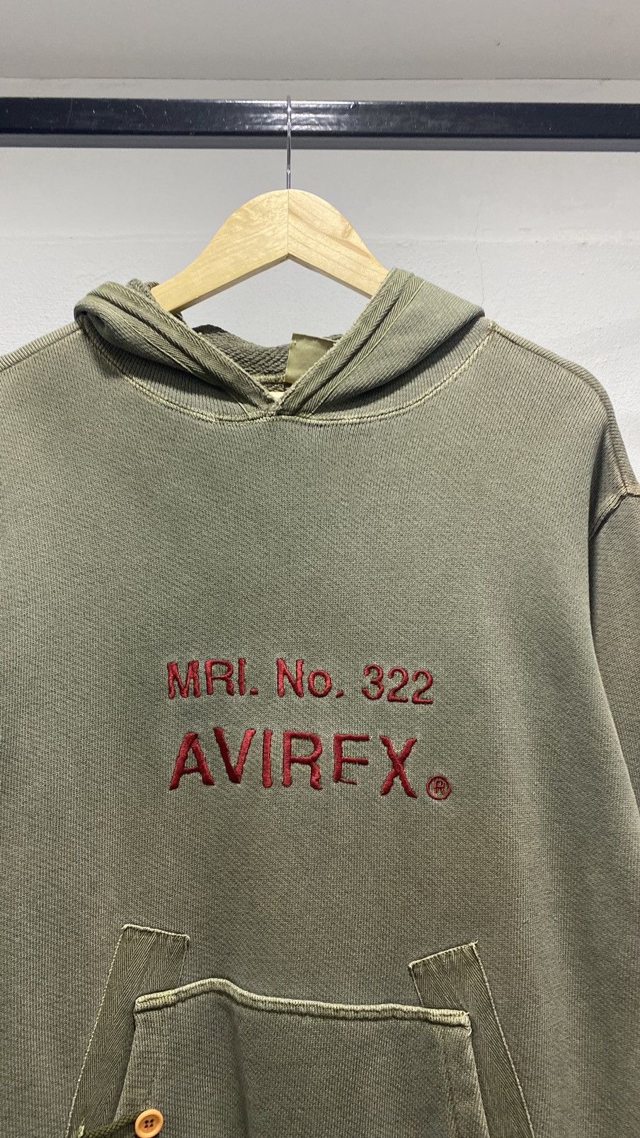 Vintage Avirex Heavy Knit Hoodie Winter 80s
