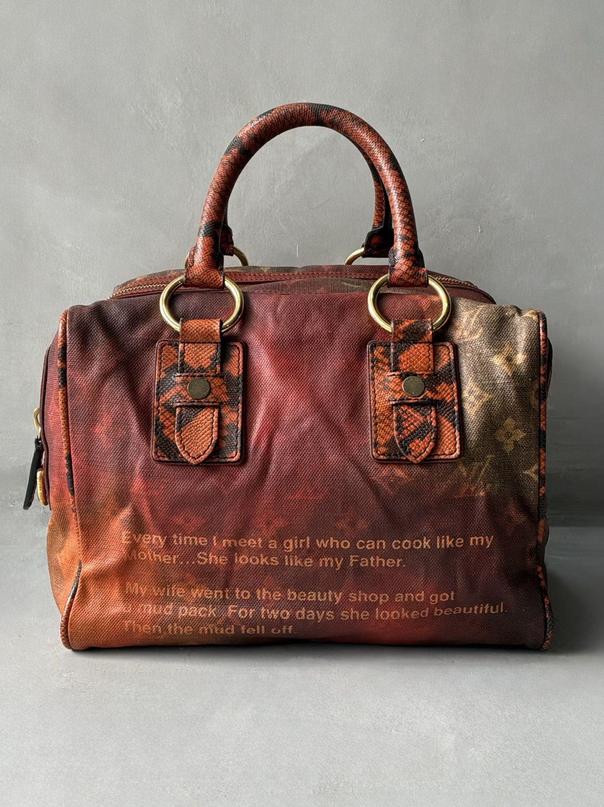 Louis Vuitton Louis Vuitton x Richard Prince - Red Mono/Snakeskin Handbag Size ONE SIZE - 1 Thumbnail