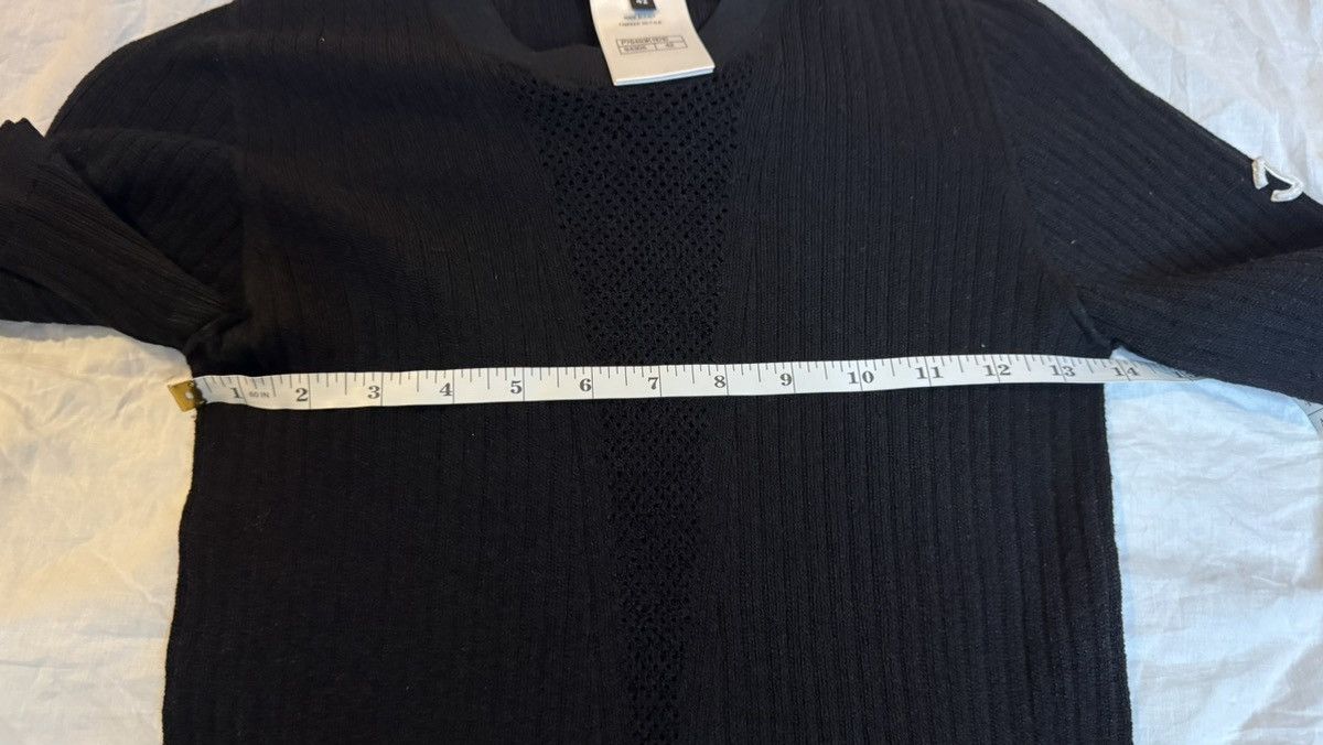 Chanel Chanel Ribbed Knit Top With Mesh Center Panel Size L / US 10 / IT 46 - 11 Thumbnail