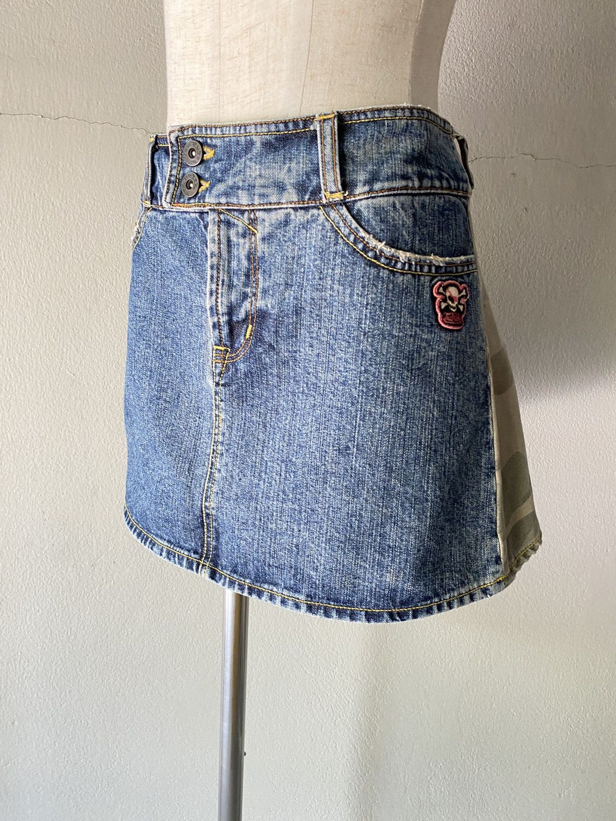 Von Dutch Von Dutch Y2K Denim Mini Skirt Size 31" - 12 Thumbnail