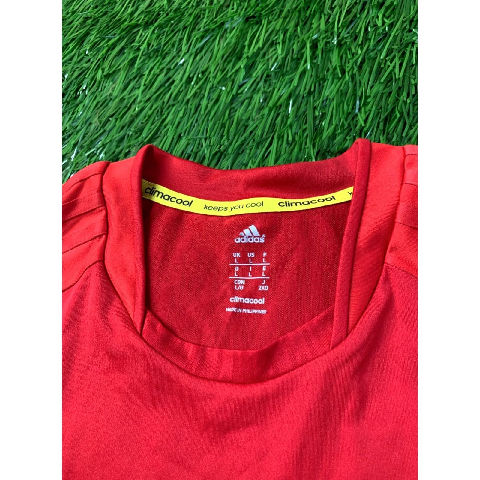 Adidas ADIDAS PERFORMANCE CLIMACOOL ORIGINAL 2012 FOOTBALL SHIRT JERSEY SIZE L LARGE RED Size US L / EU 52-54 / 3 - 4 Thumbnail