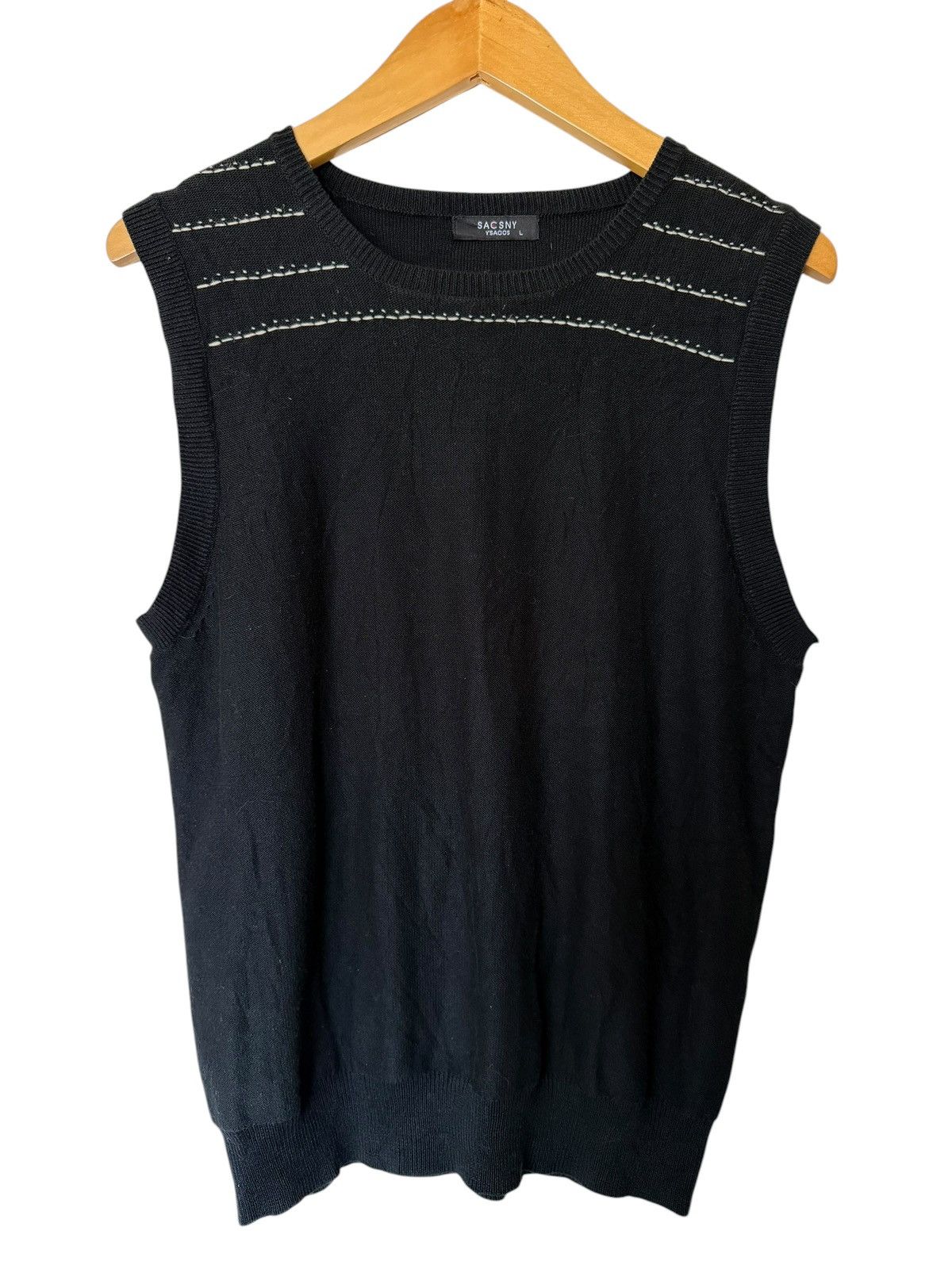 Yohji Yamamoto Vintage Sacsny Y’saccs Crewneck Sleeveless Size US M / EU 48-50 / 2 - 1 Thumbnail