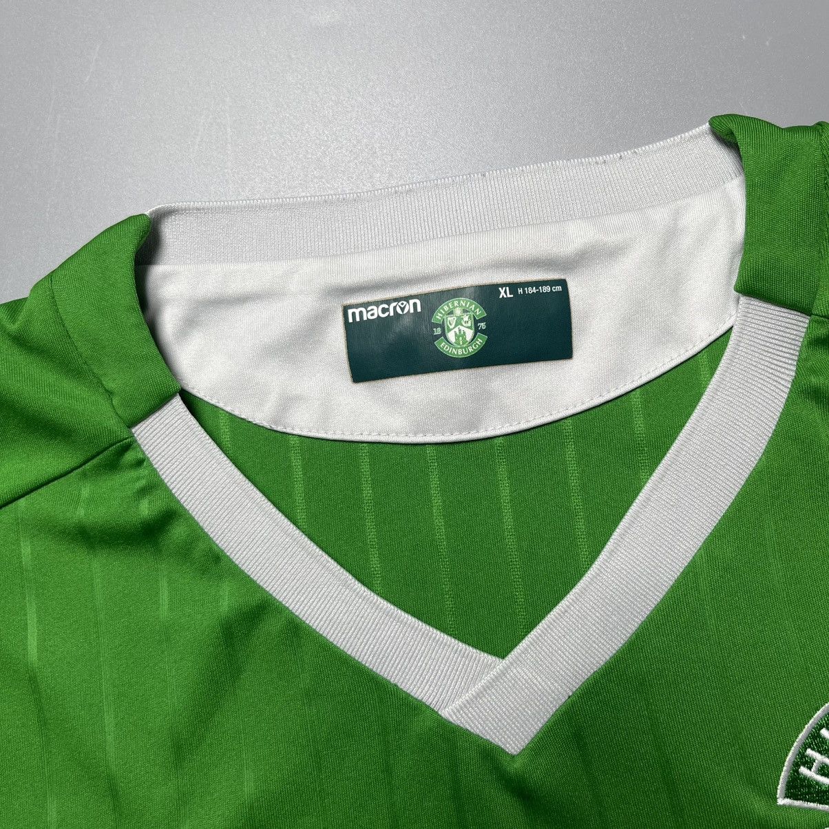 Macron HIBERNIAN MACRON 2019/2020 FOOTBALL HOME JERSEY #26 SPECTOR Size US XL / EU 56 / 4 - 7 Thumbnail