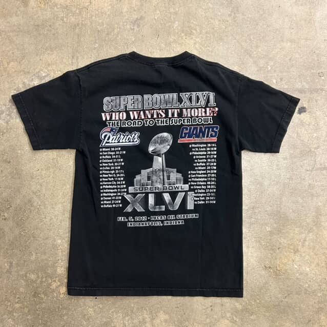 Vintage Vintage NFL Super Bowl 46 Giants vs. Patriots Tee Size US M / EU 48-50 / 2 - 2 Thumbnail