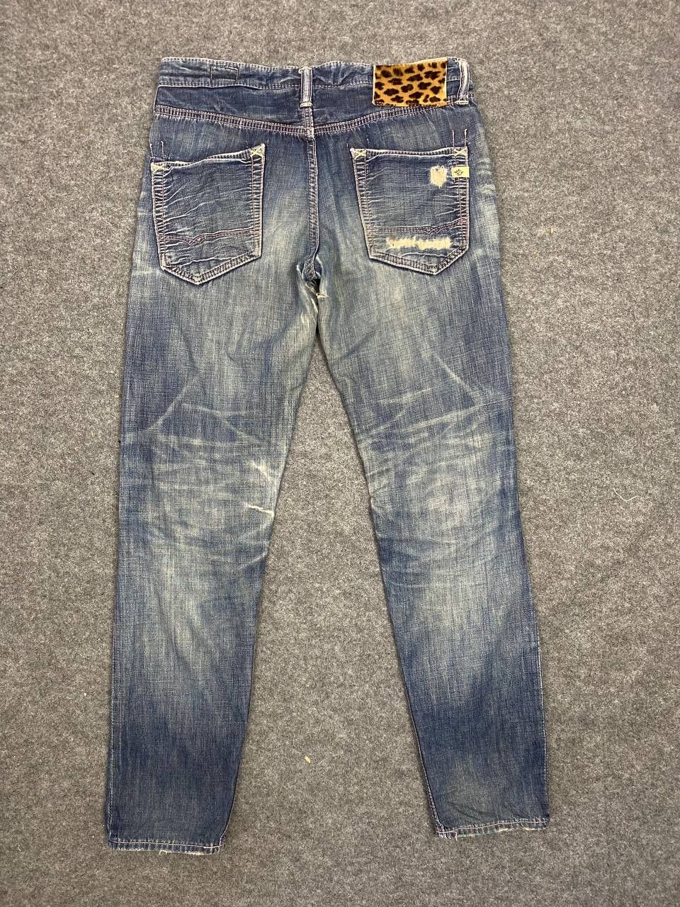 Japanese Brand brappers distressed denim nice design Size 32" / US 10 / IT 46 - 1 Thumbnail