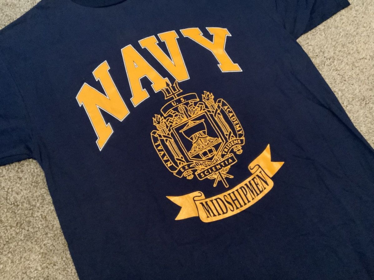 Vintage Vintage US Navy T Shirt Navy Midshipman Mens Sz L Size US L / EU 52-54 / 3 - 2 Thumbnail